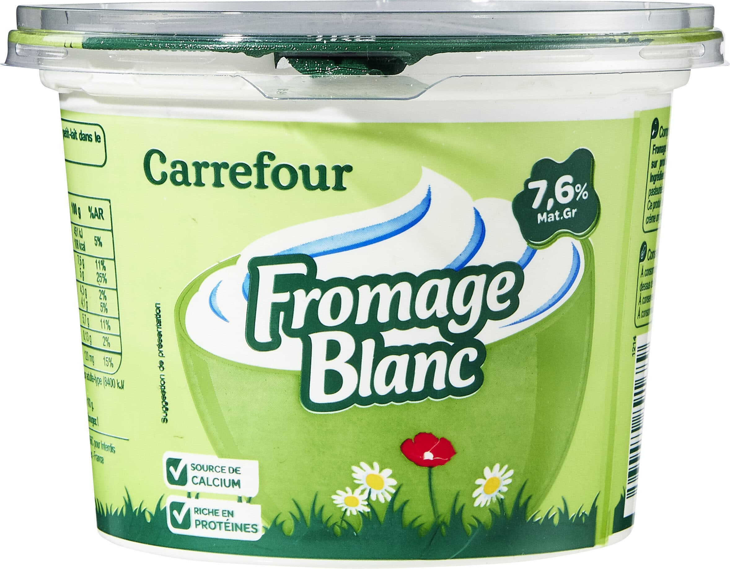 Carrefour Fromage blanc Nature packshot
