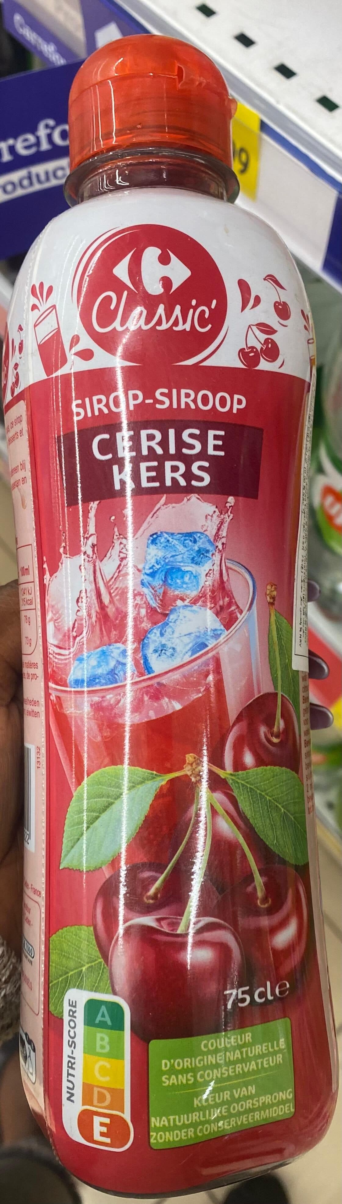 Carrefour Sirop cerise packshot