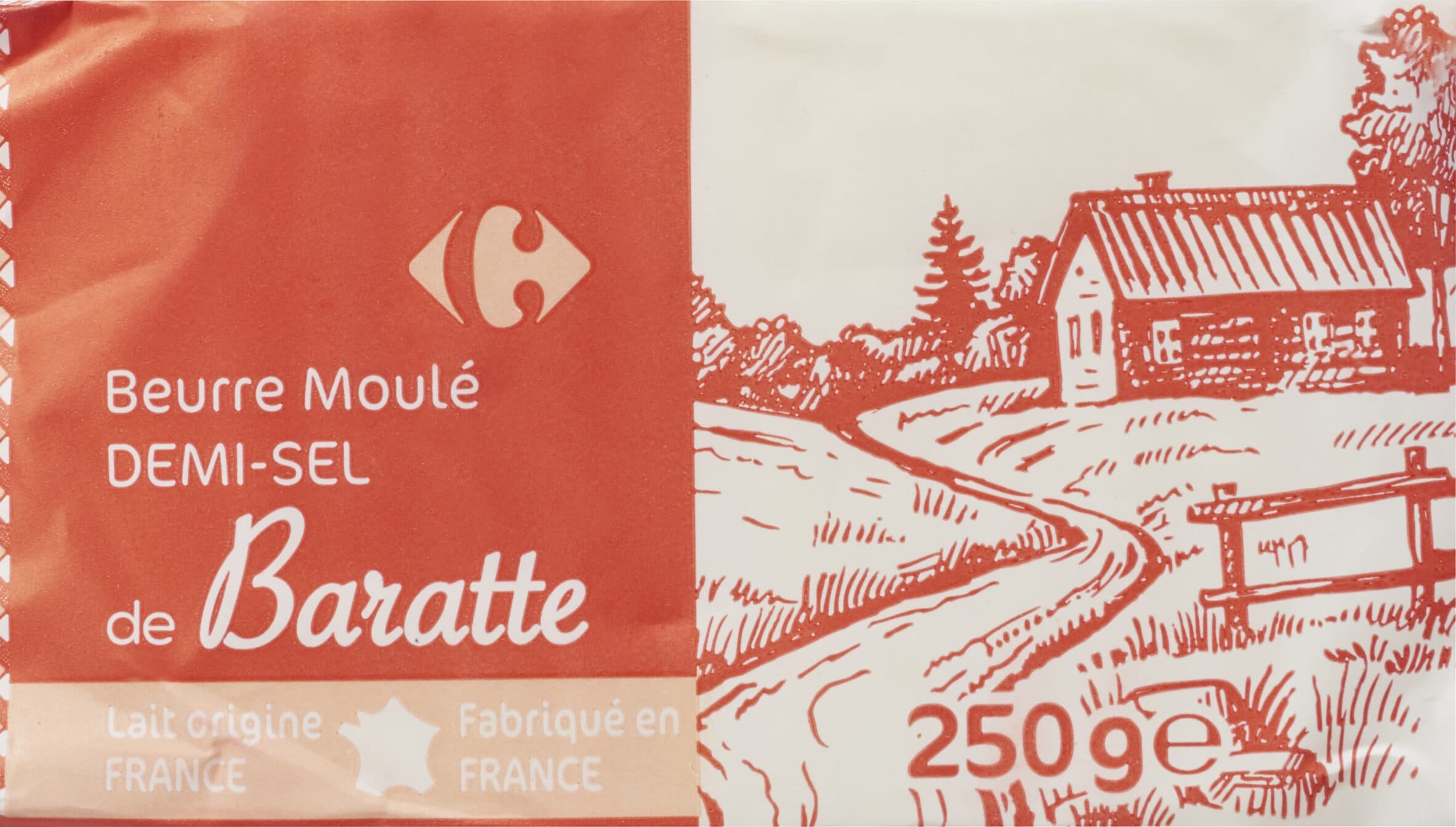 Carrefour Le Beurre de Baratte Demi-sel packshot
