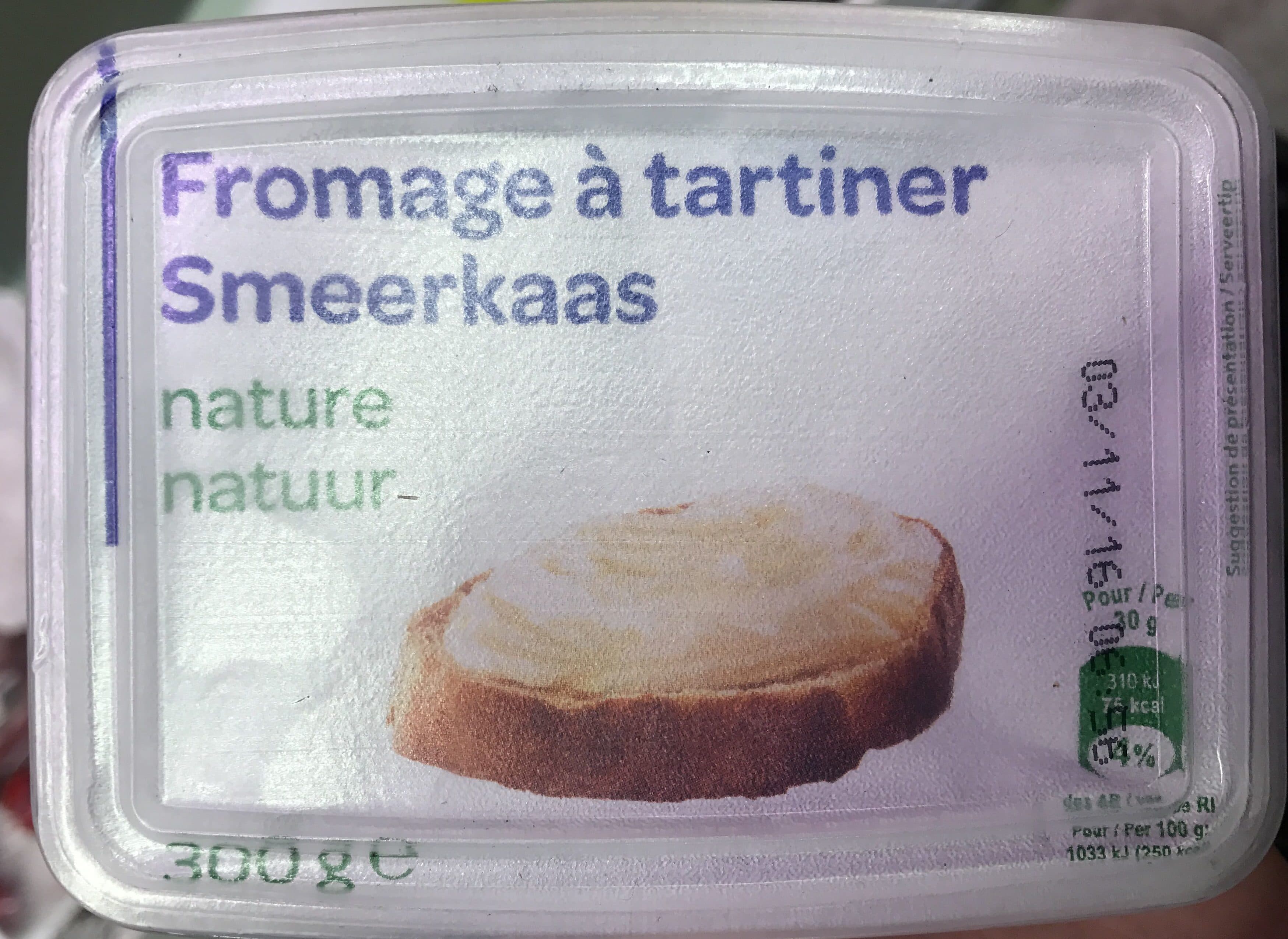 Produits blancs Fromage à tartiner nature packshot