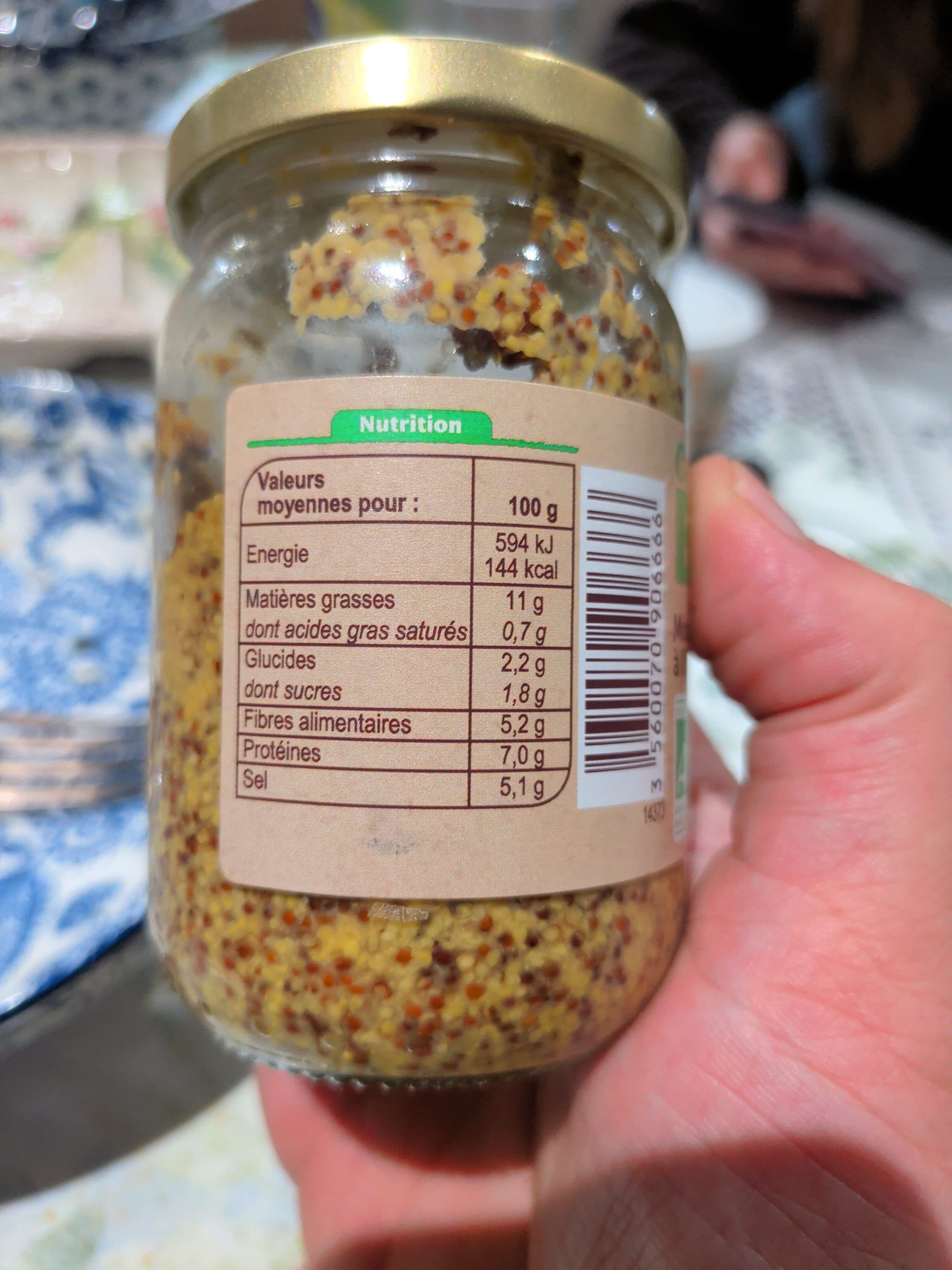Carrefour BIO Moutarde à l'ancienne packshot