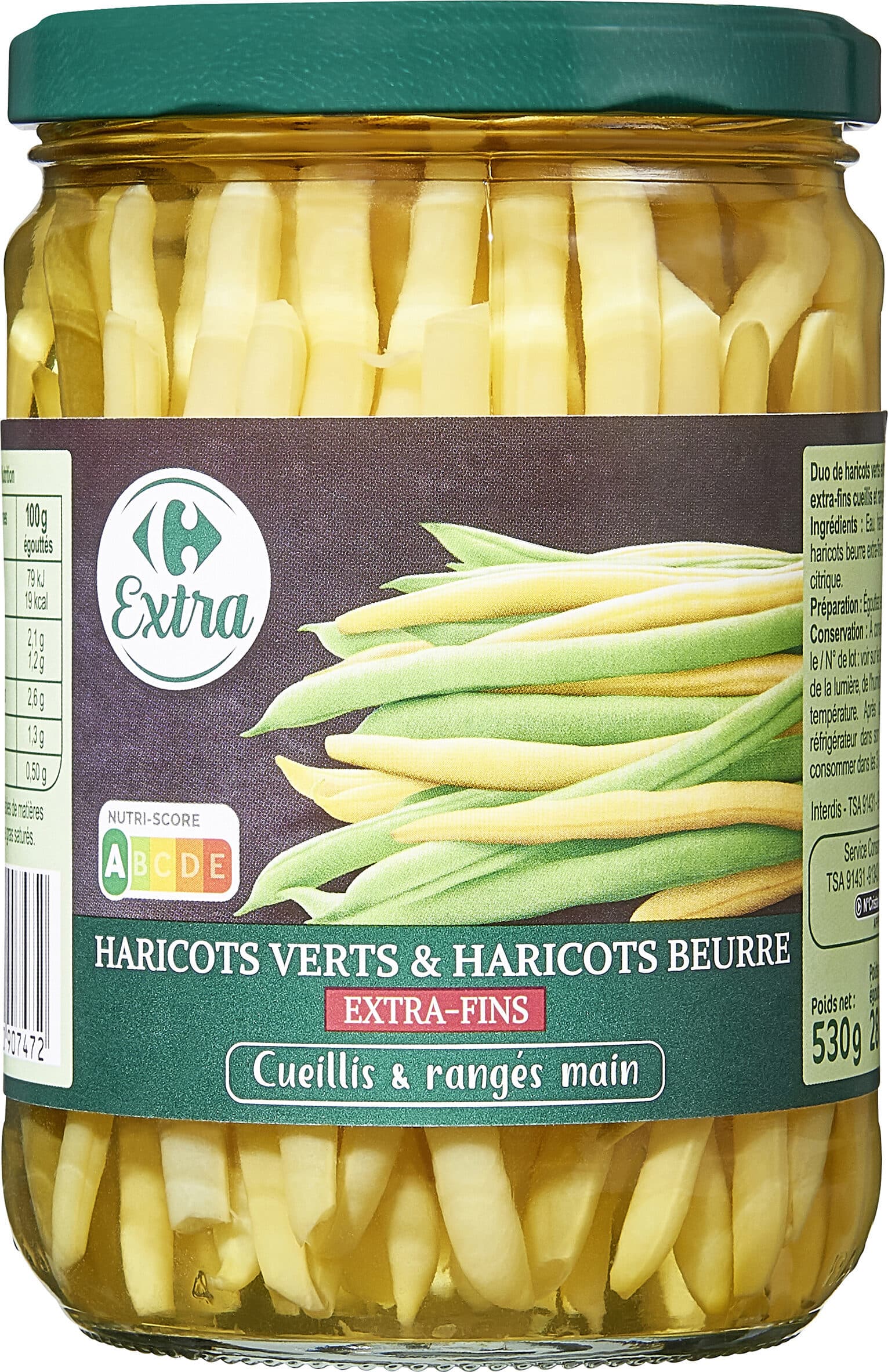 Carrefour Haricots verts & haricots beurre extra-fins packshot