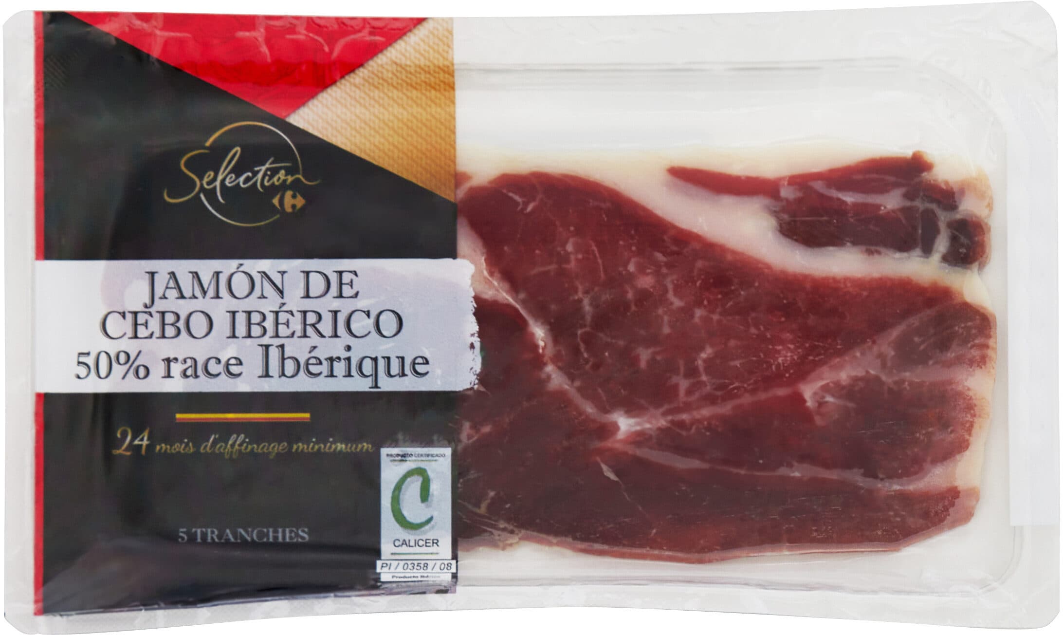 Carrefour Jamón de Cebo Ibérico 50% race Ibérique packshot
