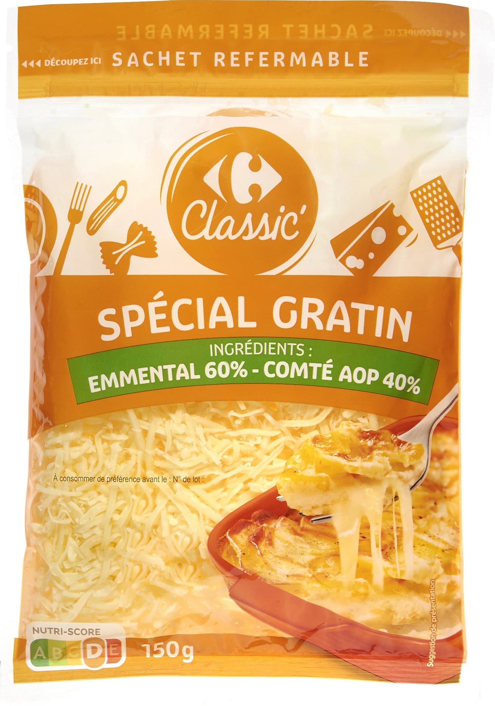 Carrefour Spécial gratin packshot