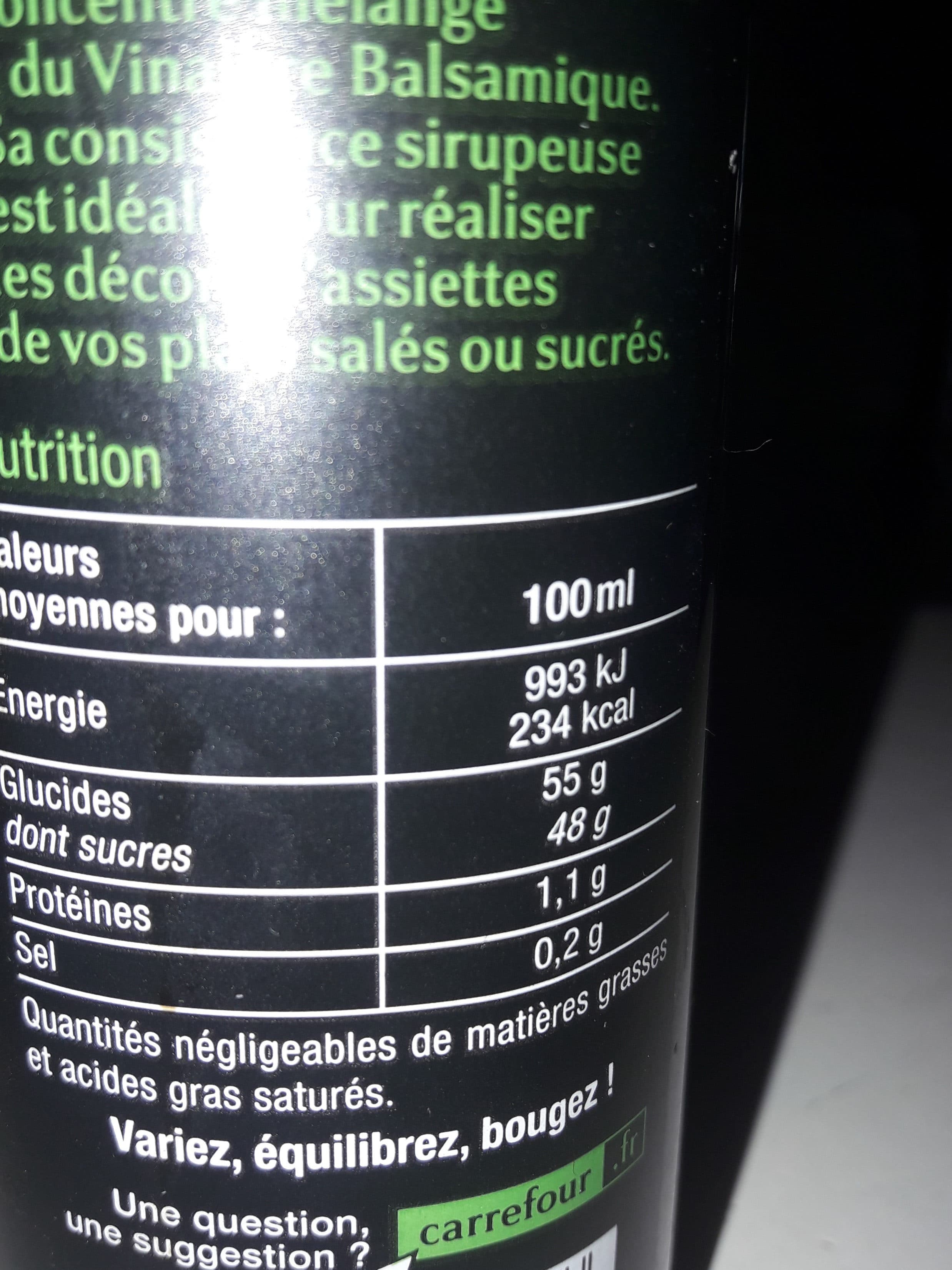 Carrefour Douceur de vinaigre balsamique de modene au basilic packshot