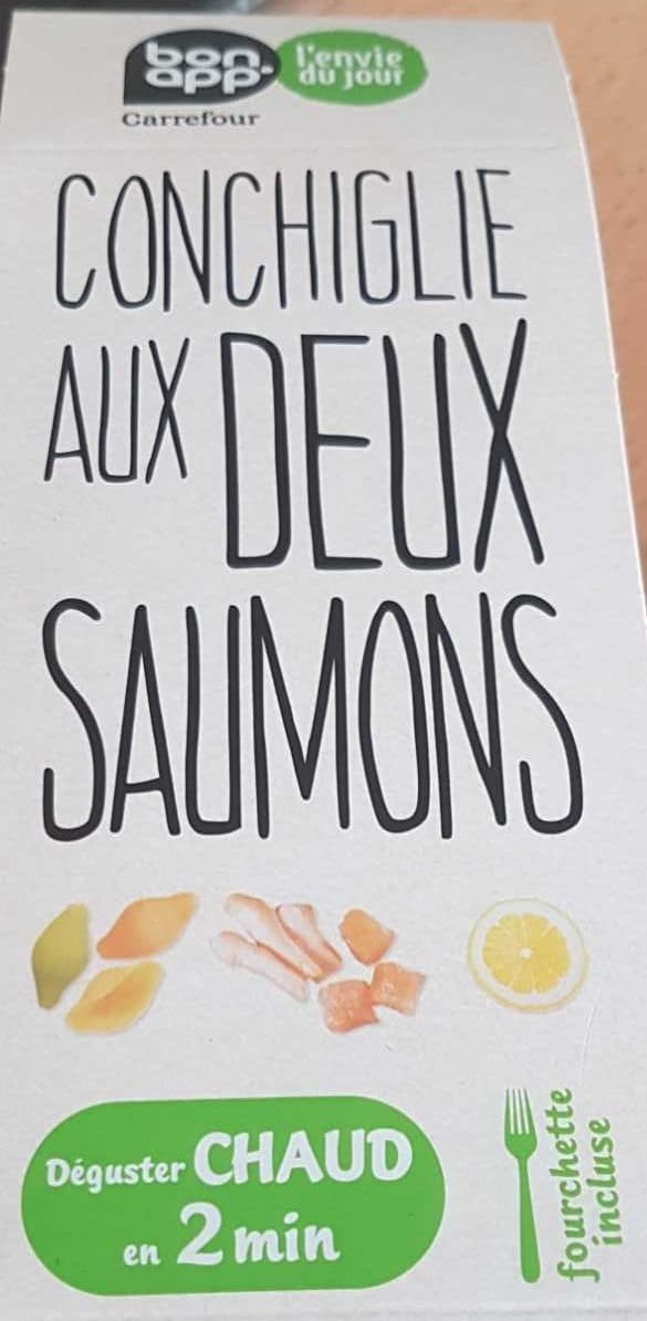 Bon app' carrrfour Conchiglie aux deux saumons packshot