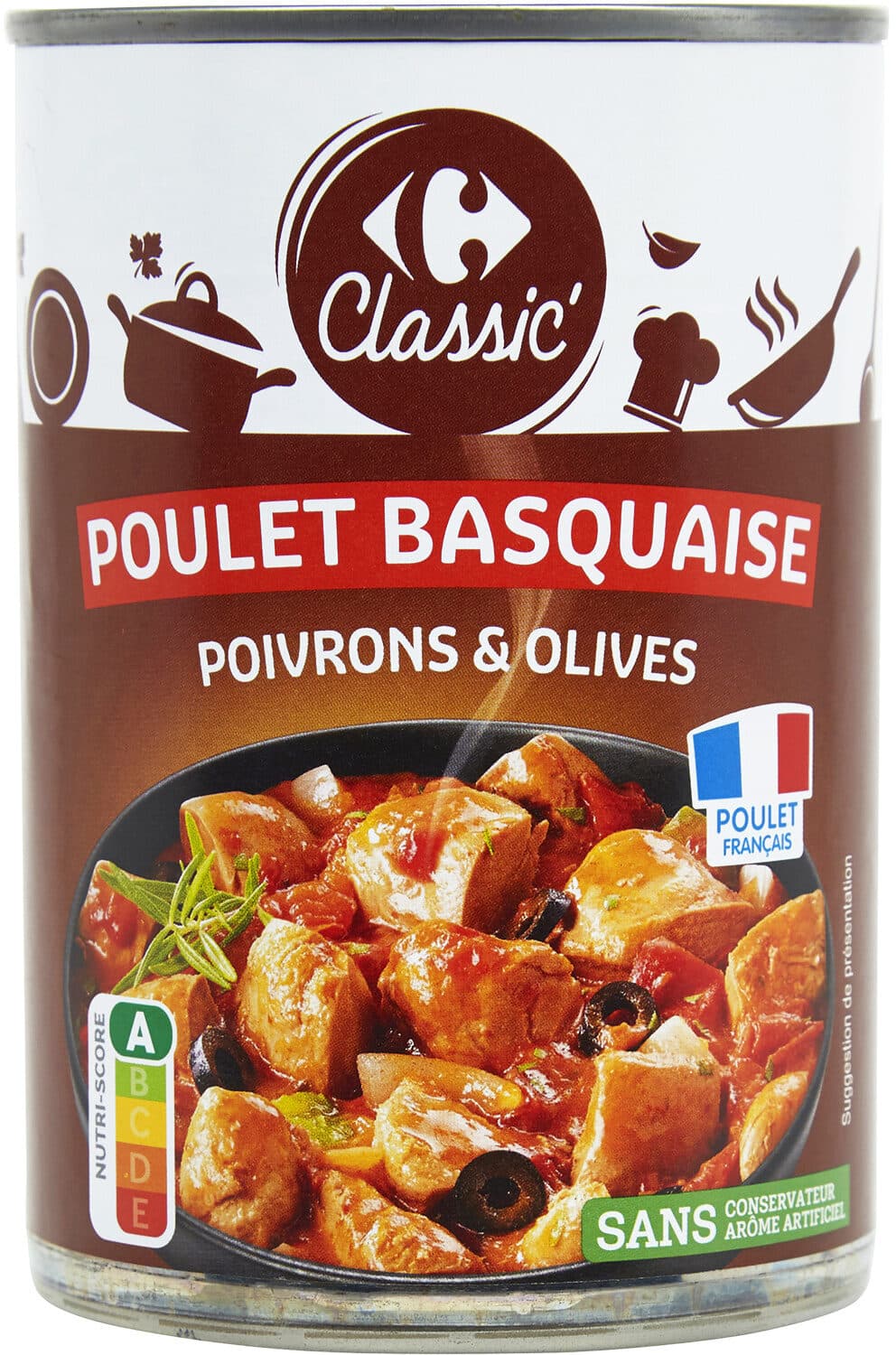 Carrefour Poulet basquaise packshot