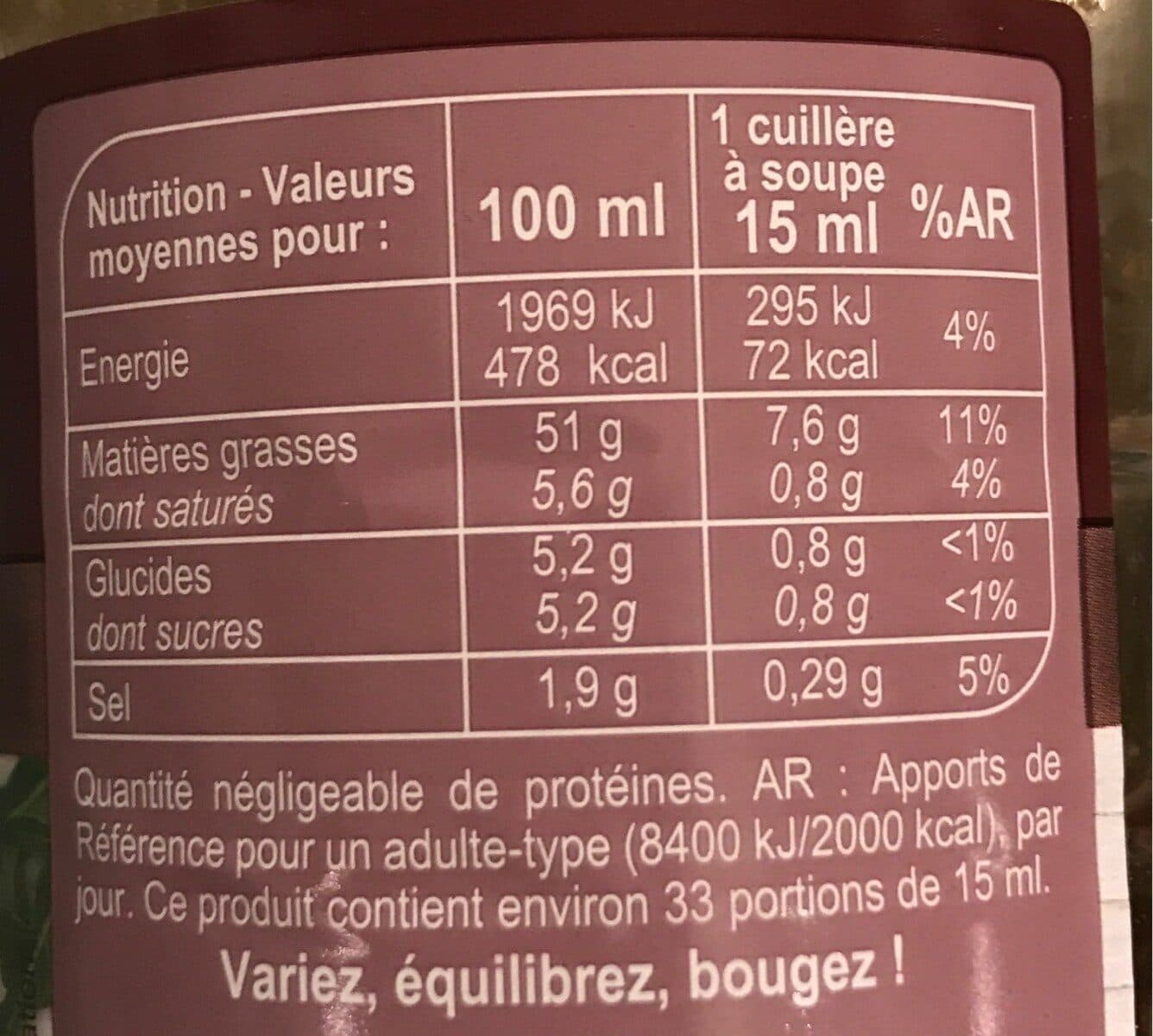 Carrefour Sauce vinaigrette Vinaigre balsamique Huile d'olive vierge extra 5% packshot
