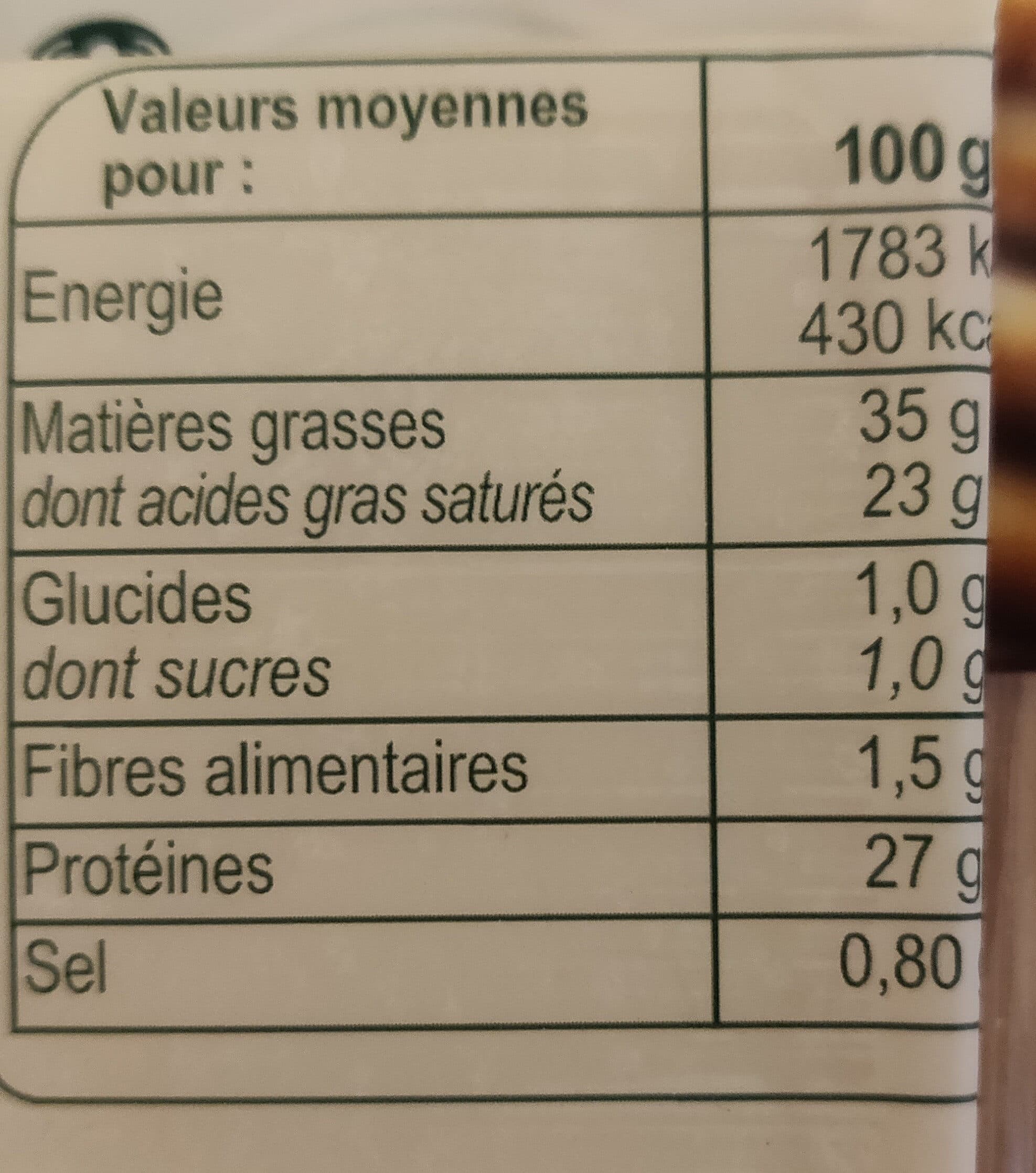 Carrefour Comté packshot