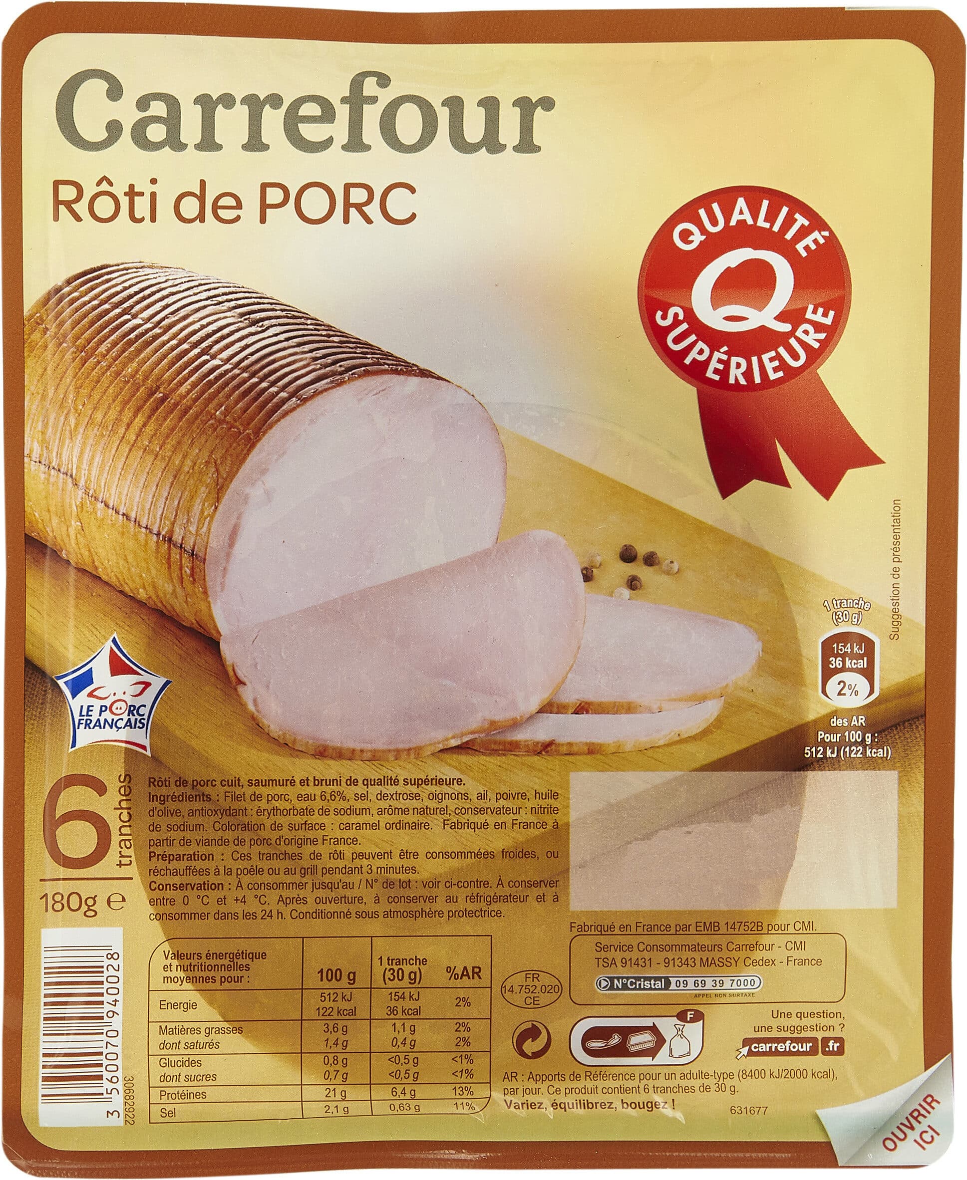 Carrefour Rôti sup VPF packshot
