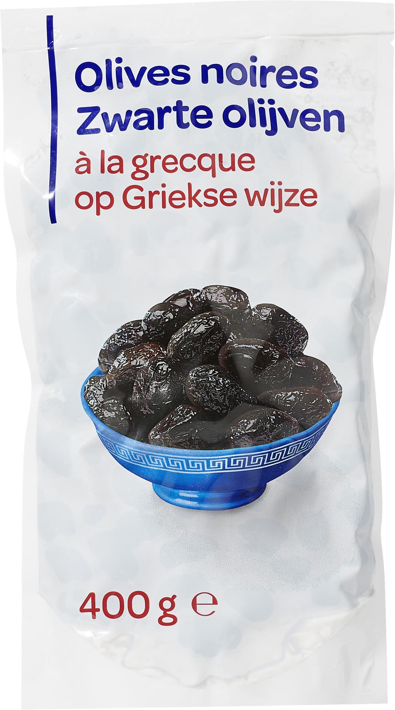 Carrefour Olives noires à la grecque packshot