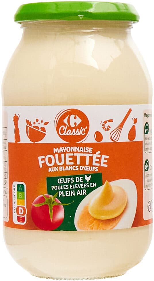 Carrefour Mayonnaise fouettée aux blancs d'œufs packshot