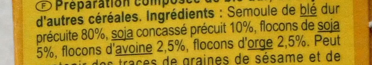 Carrefour Semoule & Soja Avoine & orge packshot