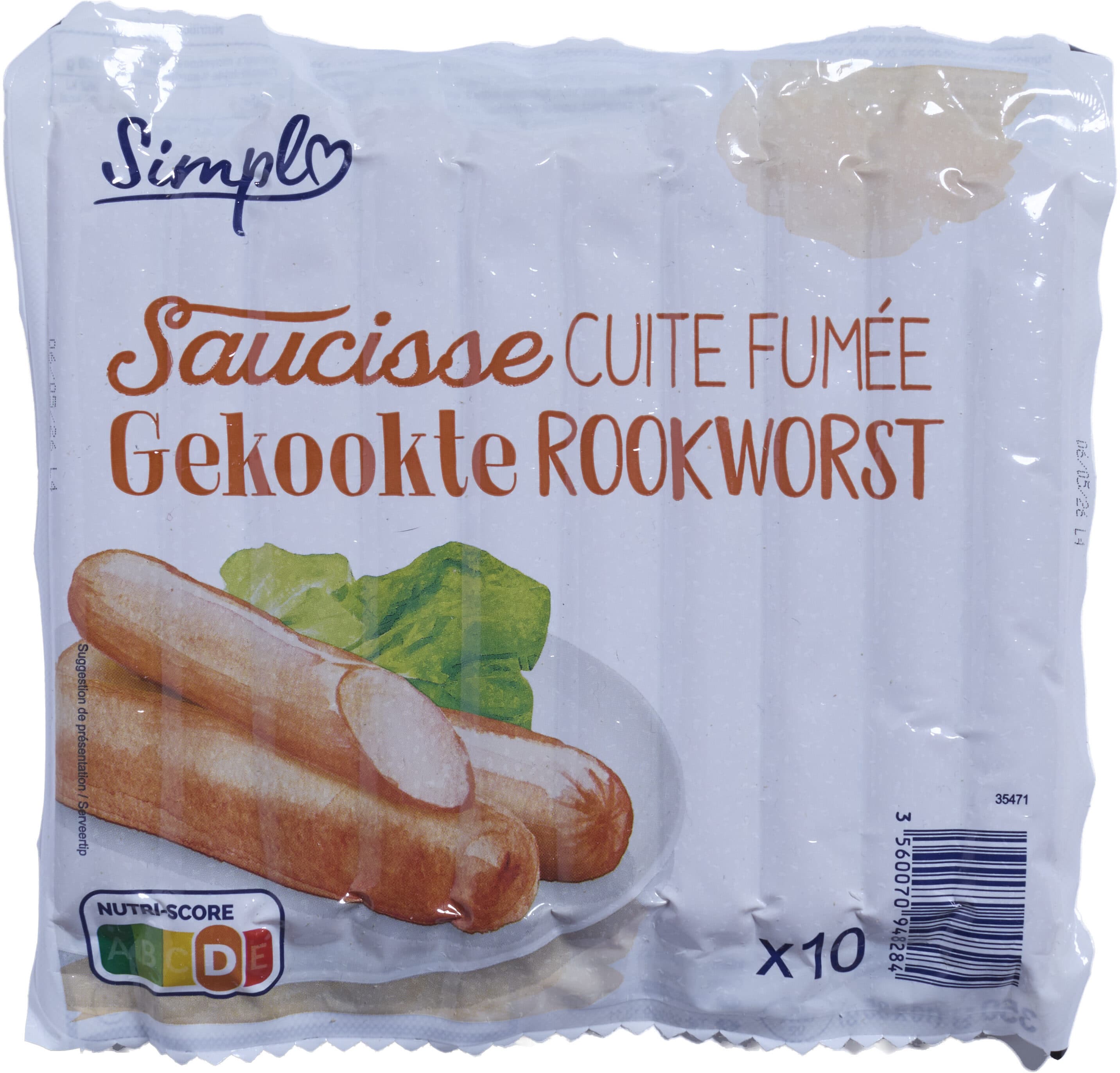 Carrefour Saucisse CUITE FUMEE packshot