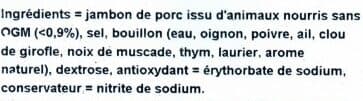 Carrefour Jambon cuit A l'étouffée Sans traitement antibiotique dès la fin du sevrage packshot