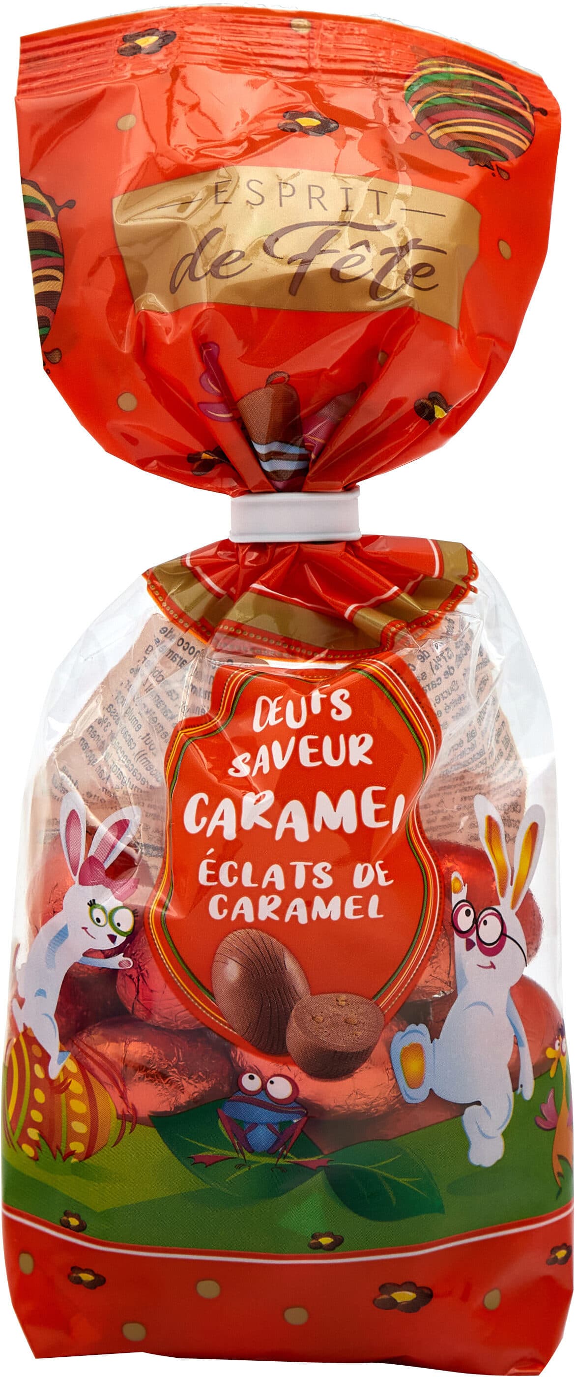 Carrefour Œufs saveur caramel éclats de caramel packshot