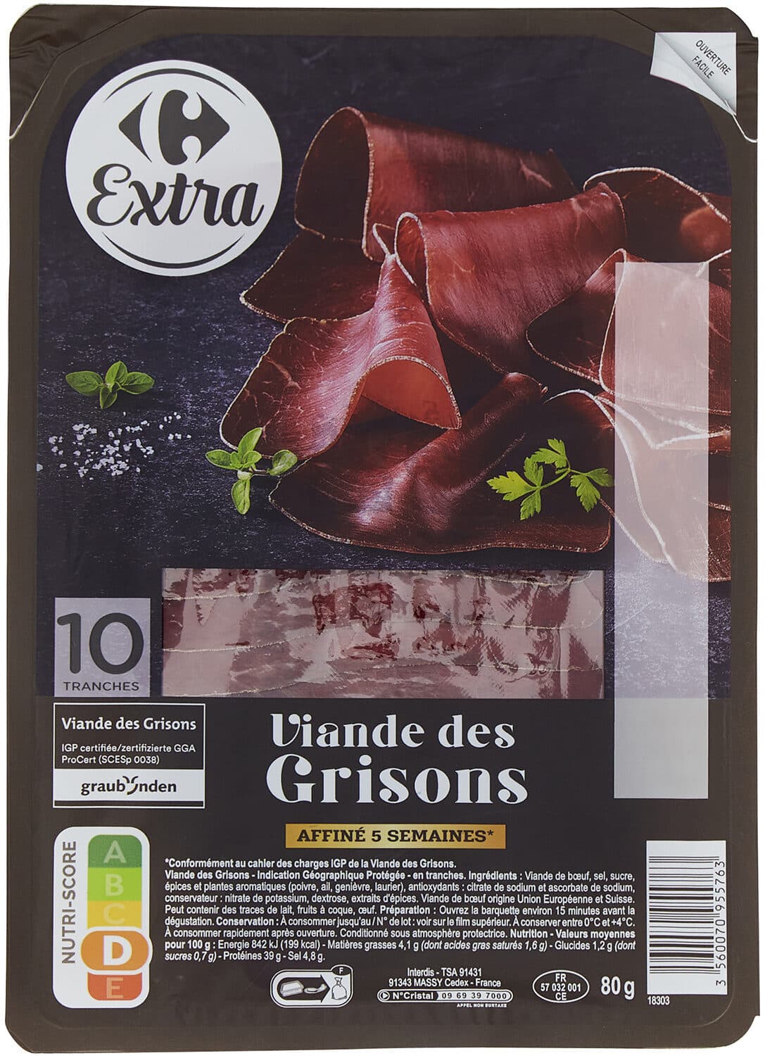 Carrefour Viande des Grisons packshot