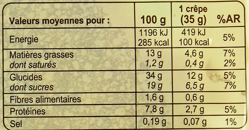 Carrefour BIO 6 crêpes moelleuses packshot