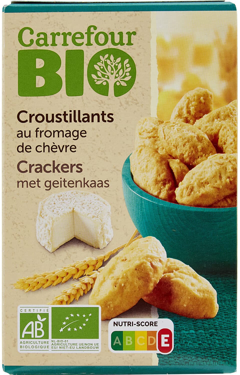 Carrefour BIO Biscuits Salés au Fromage de Chèvre packshot