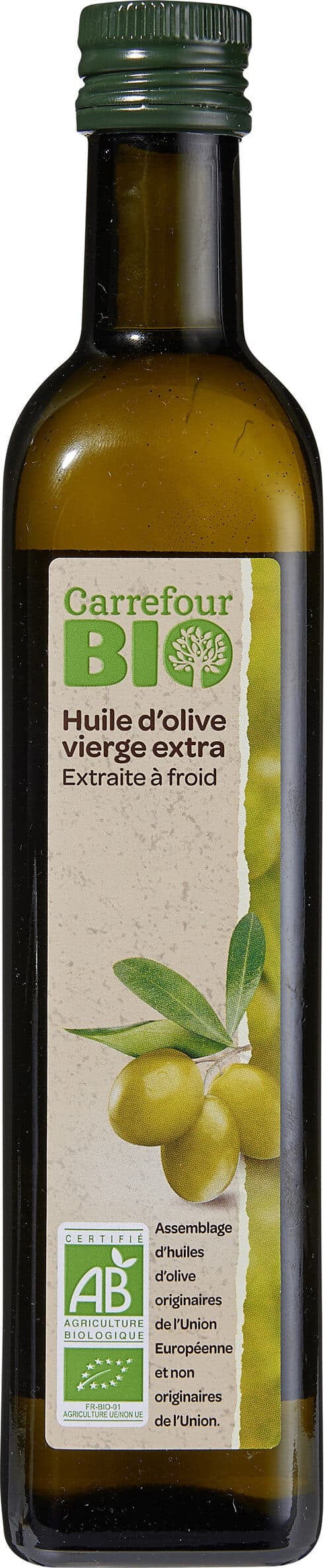 Carrefour BIO Huile d'olive vierge extra packshot