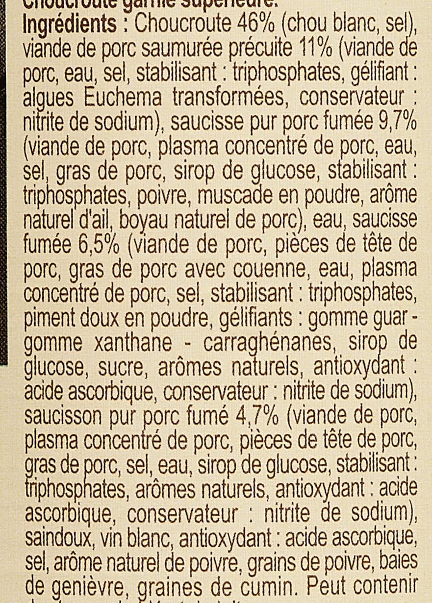 Carrefour Choucroute garnie royale packshot