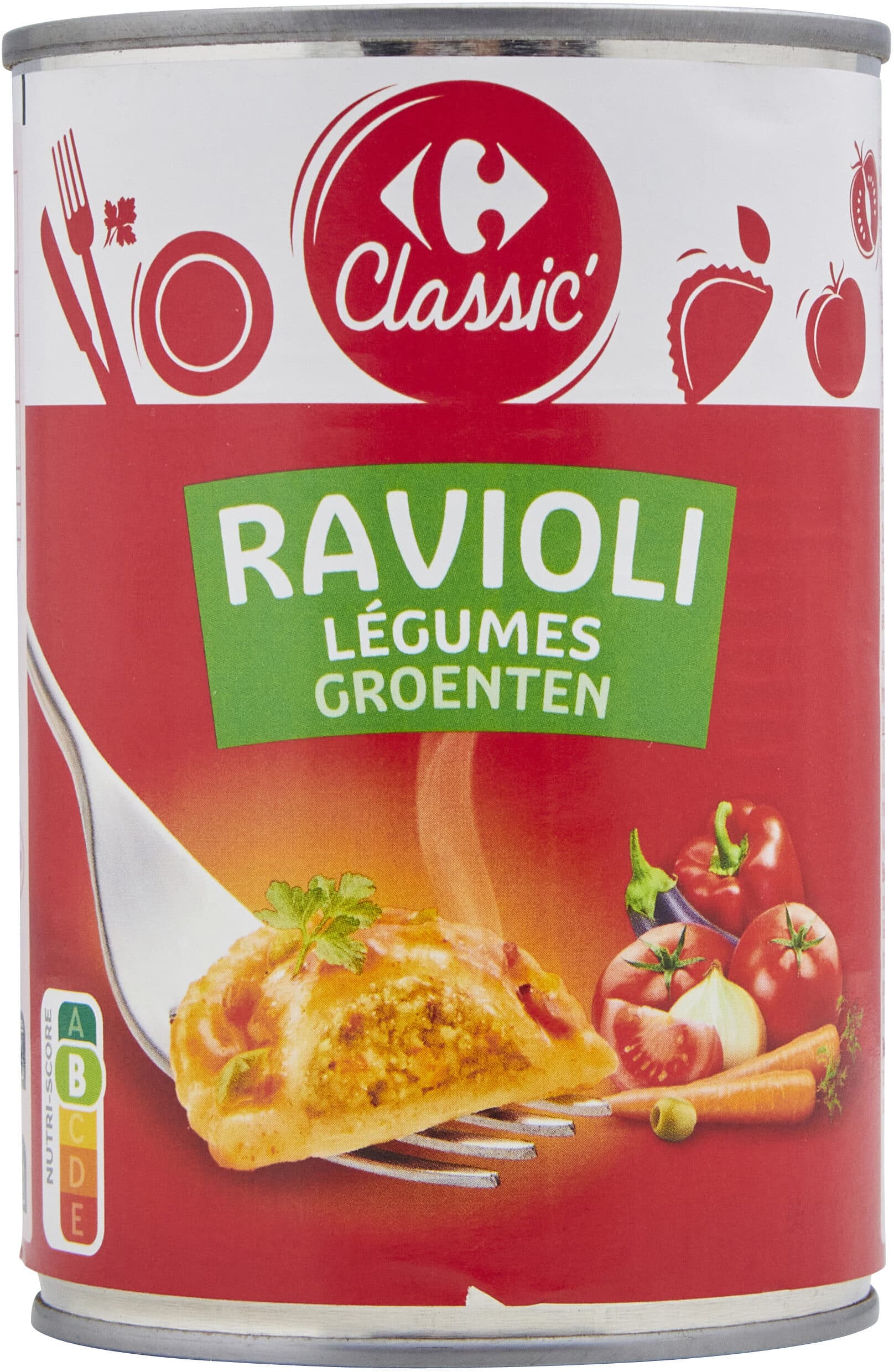 Carrefour Ravioli légumes packshot