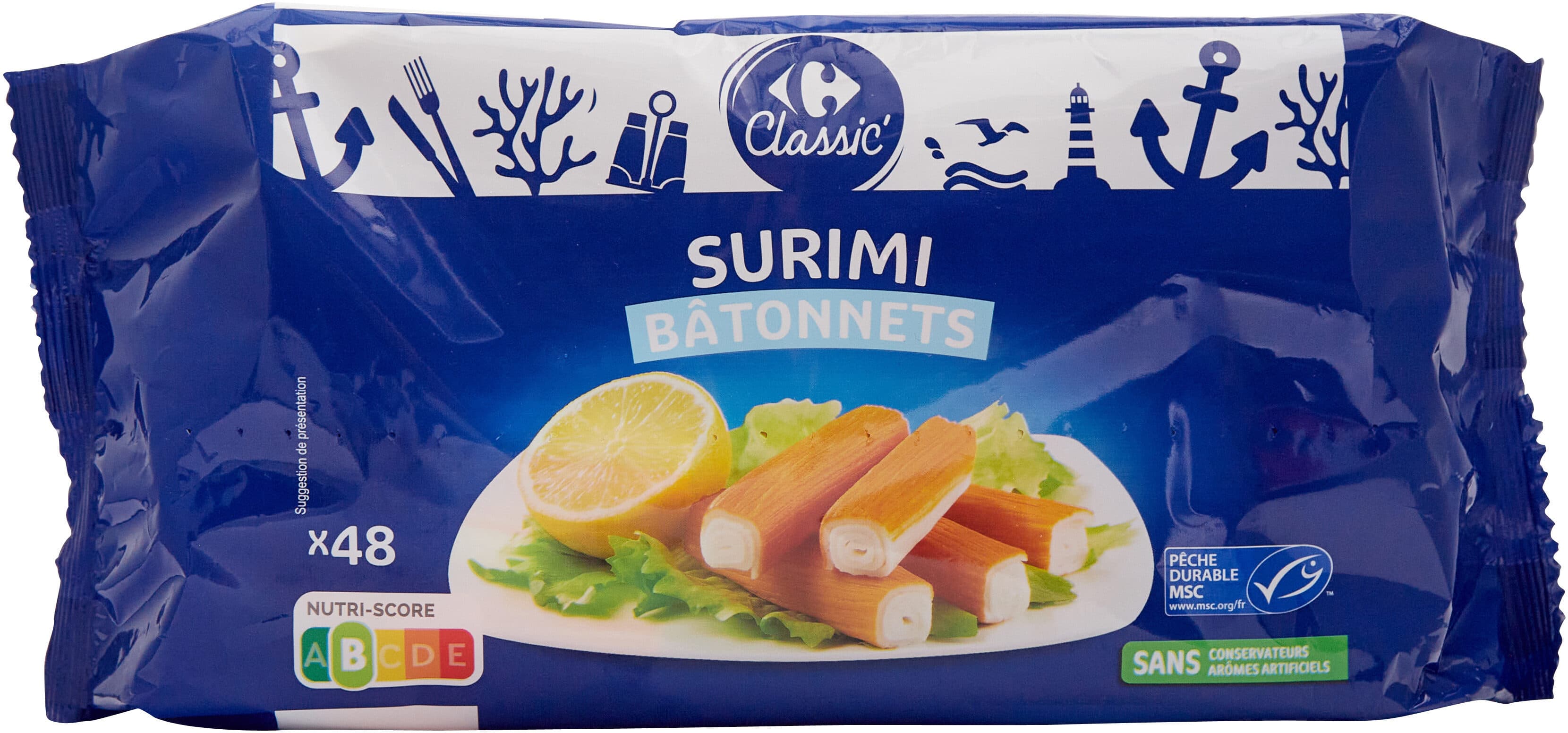 Carrefour Surimi bâtonnets packshot