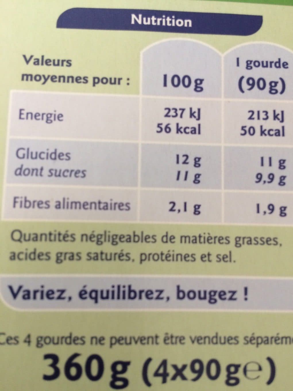 Grand Jury Gourdes aux fruits Pomme sans sucres ajoutés packshot