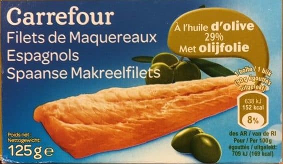 Carrefour Filets de maquereaux espagnols packshot