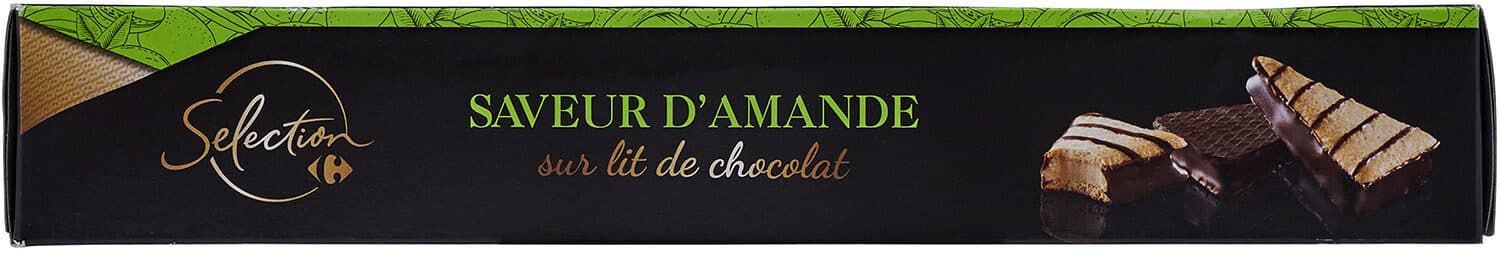Carrefour Saveur d'amande Sur lit de chocolat packshot