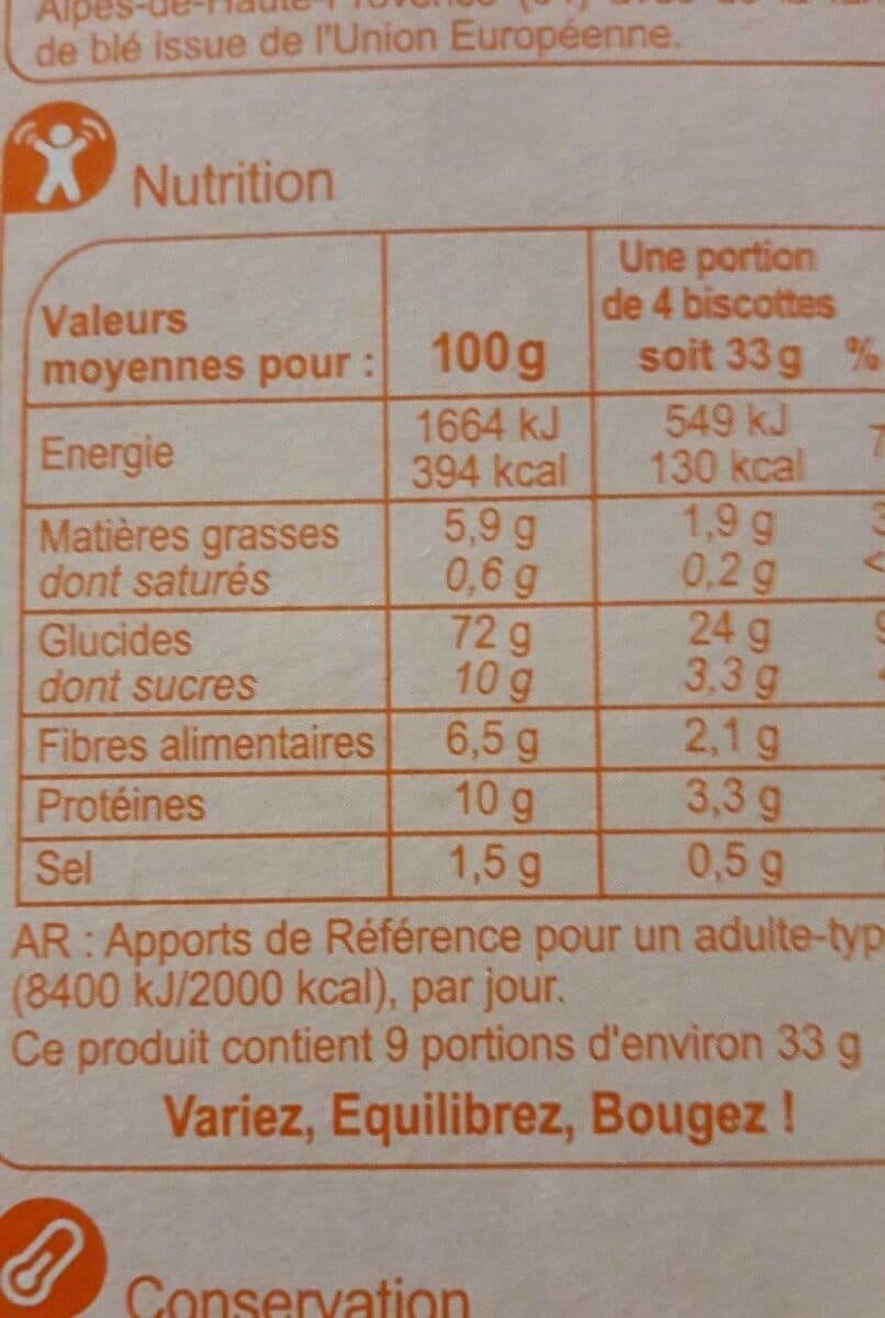 Carrefour Biscottes goût brioché packshot