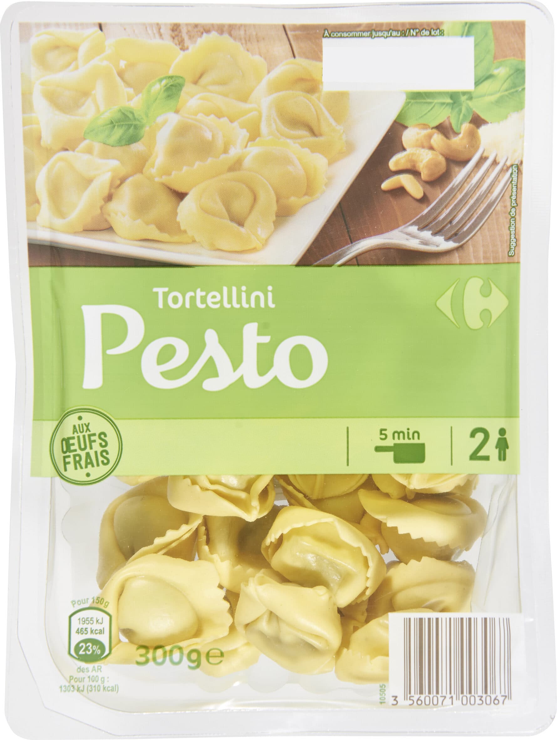 Carrefour Tortellini Pesto packshot