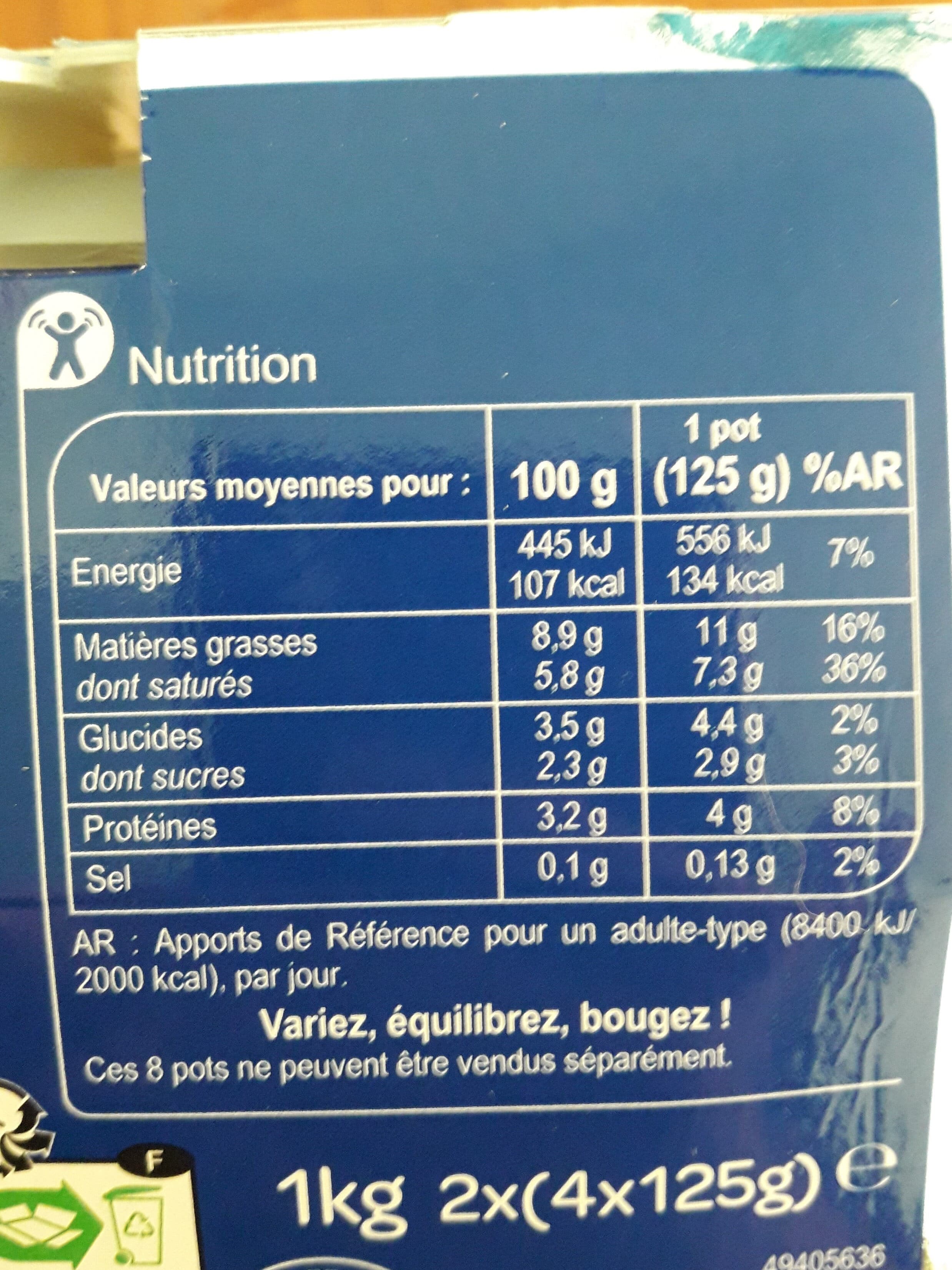 Carrefour Velours de lait NATURE packshot