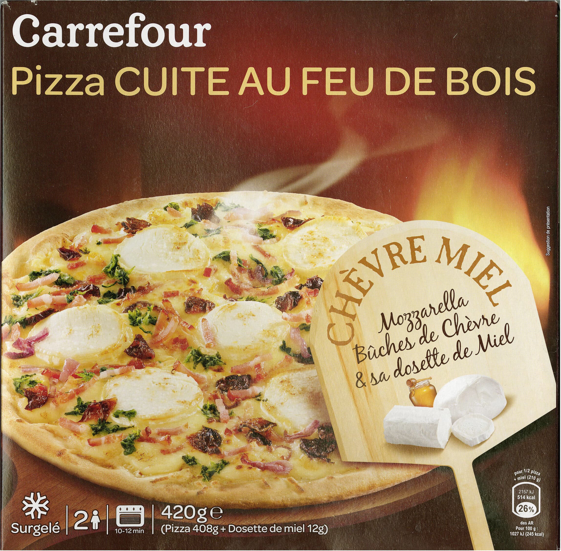Carrefour Pizza Chèvre Miel packshot