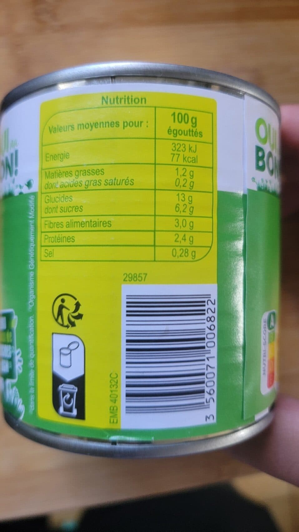 Carrefour Maïs packshot