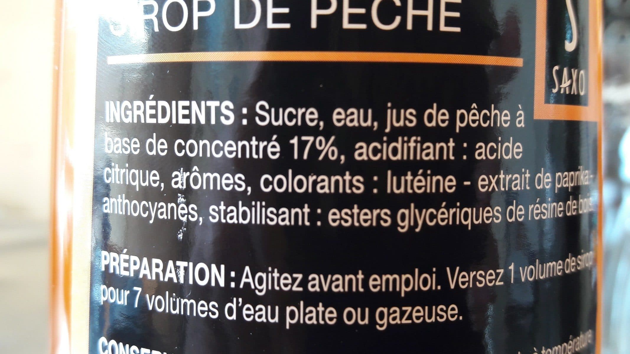 Saxo SIROP DE PECHE CLASSIQUE packshot