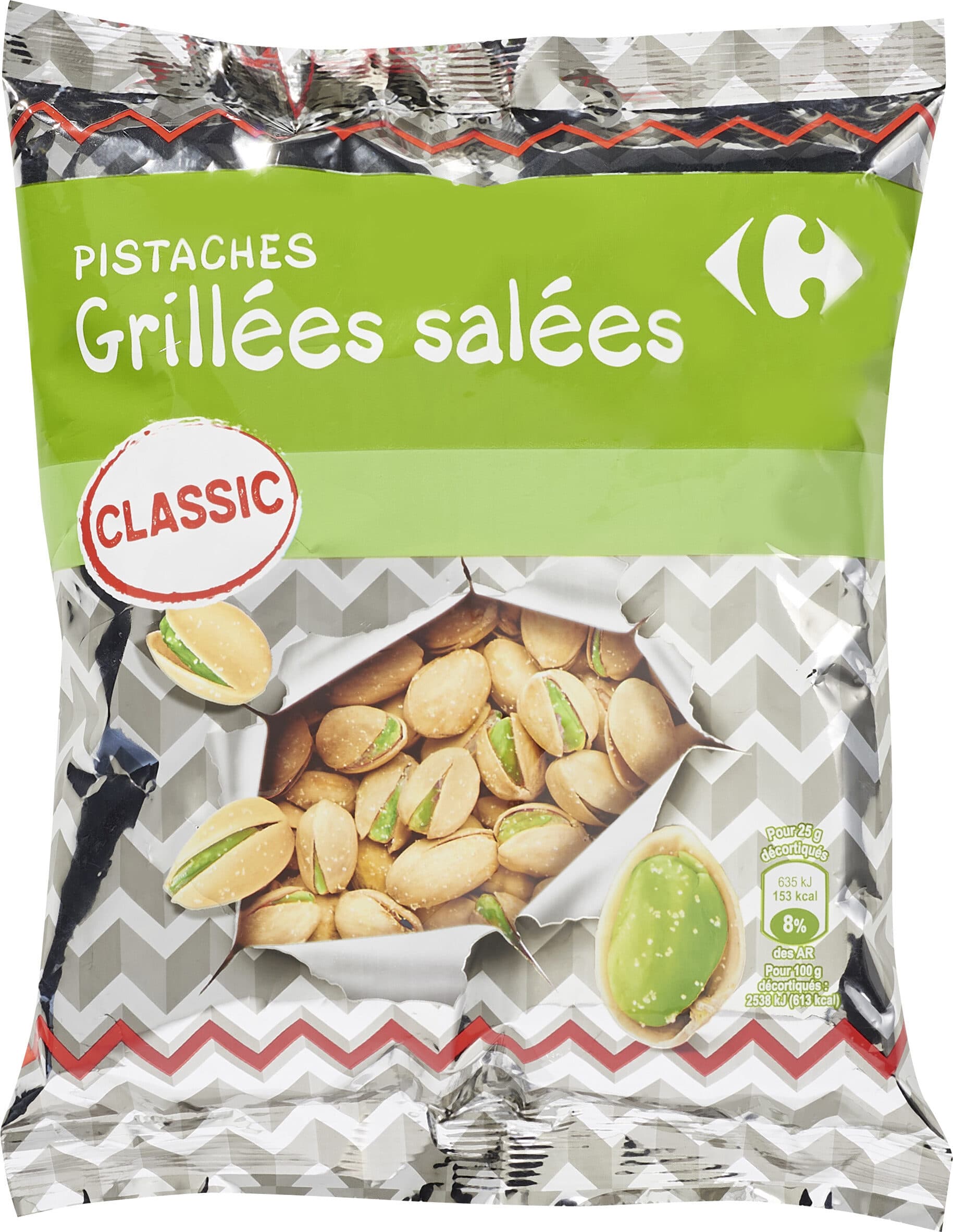 Carrefour Pistaches grillées salées packshot