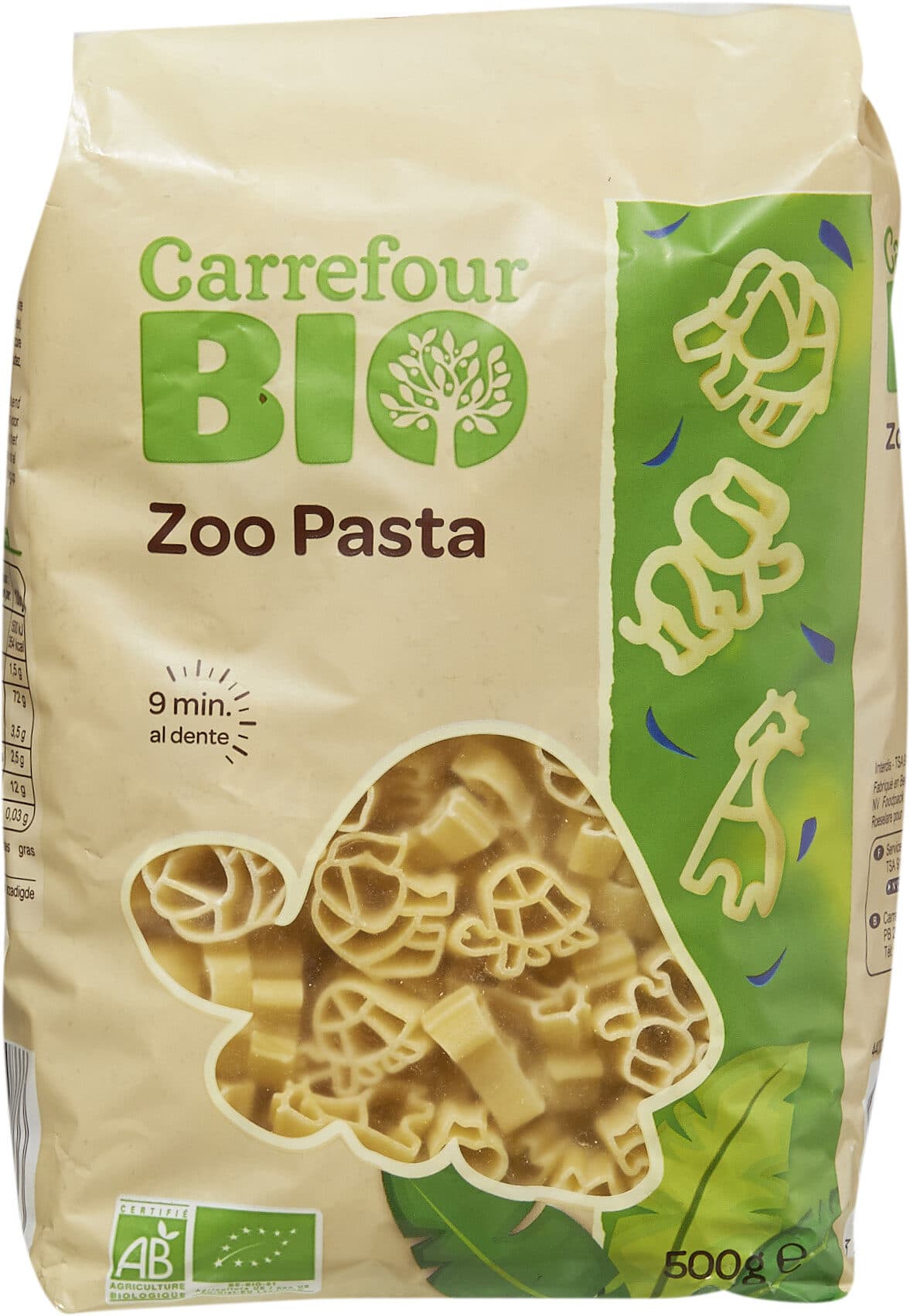 Carrefour BIO Zoo Pasta packshot