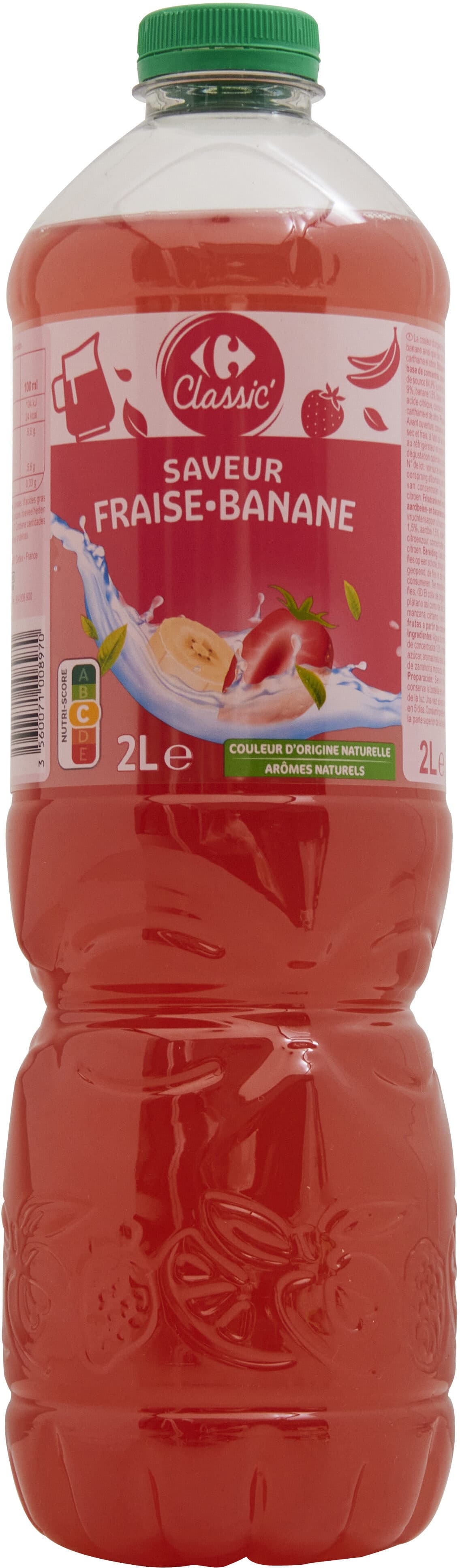 Carrefour Saveur fraise banane packshot