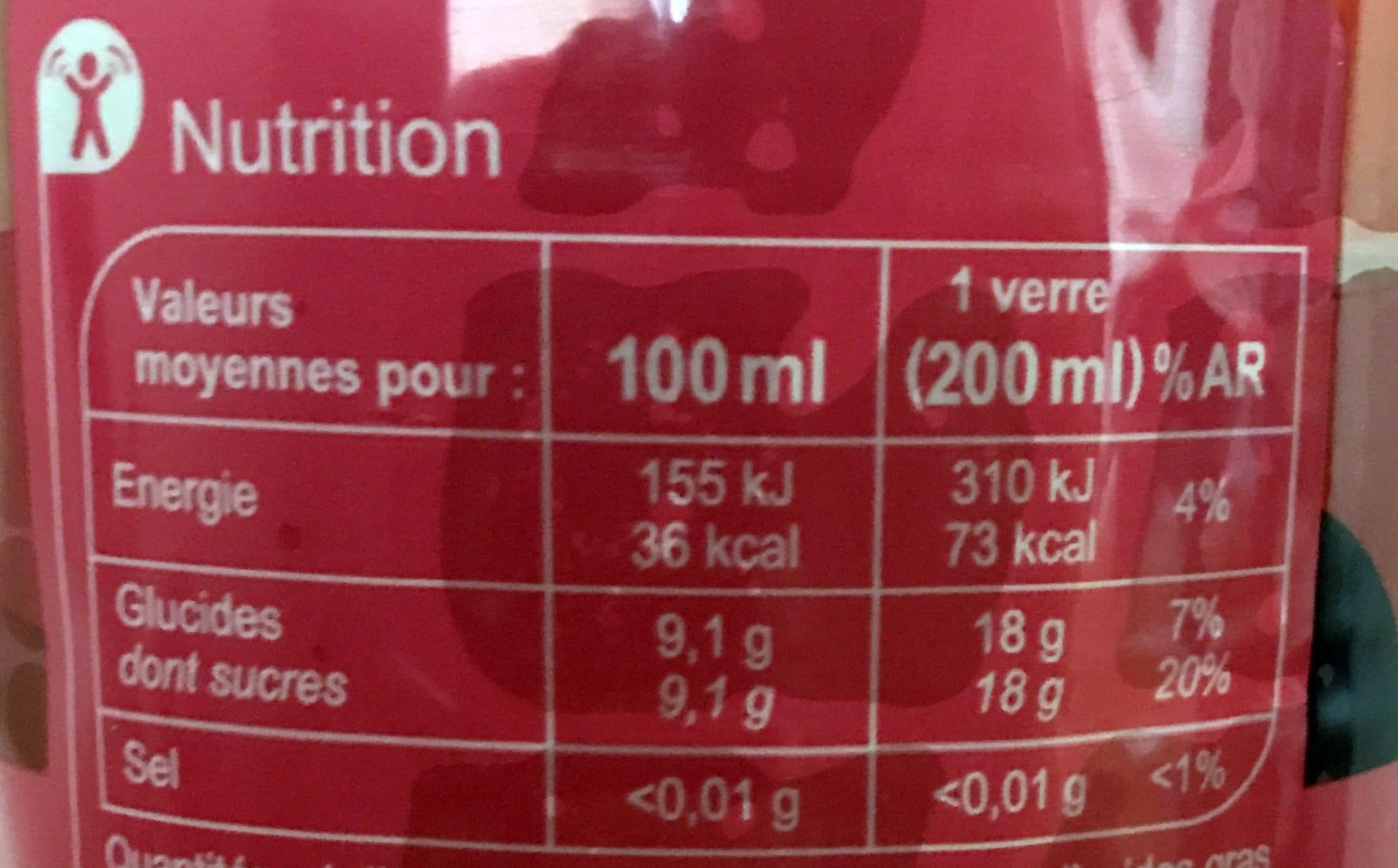 Carrefour Saveur pomme cerise packshot