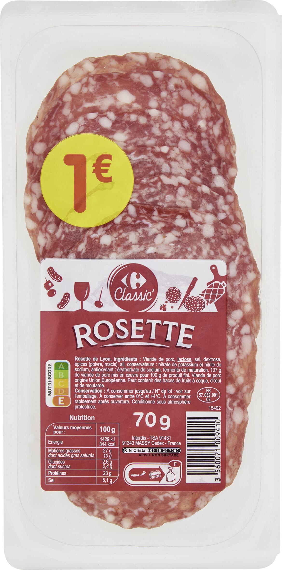 Carrefour Rosette packshot
