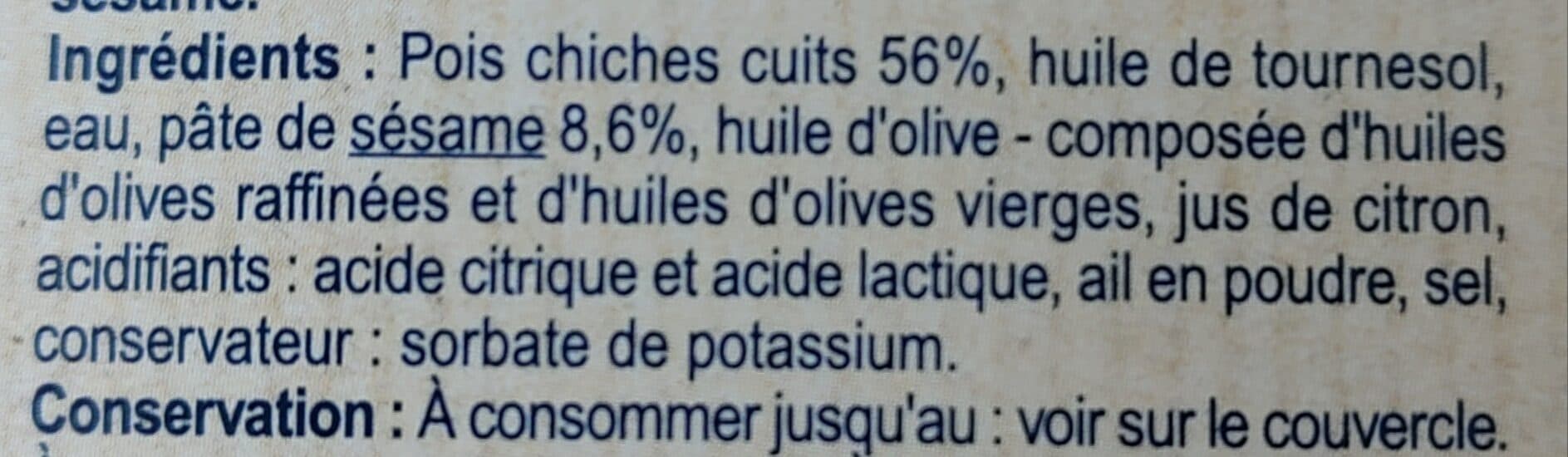 Carrefour Houmous packshot