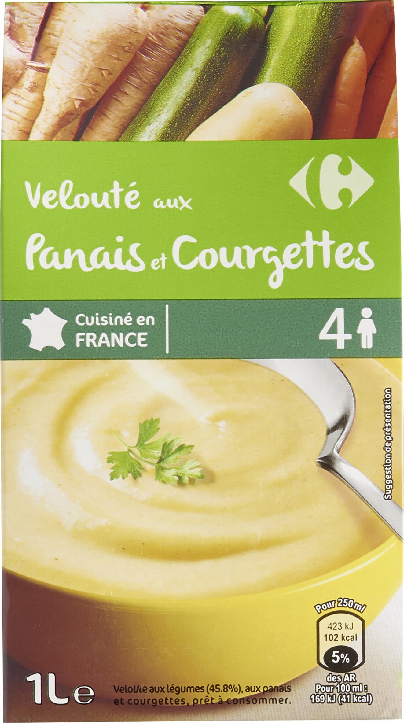 Carrefour Velouté aux Panais & courgettes packshot