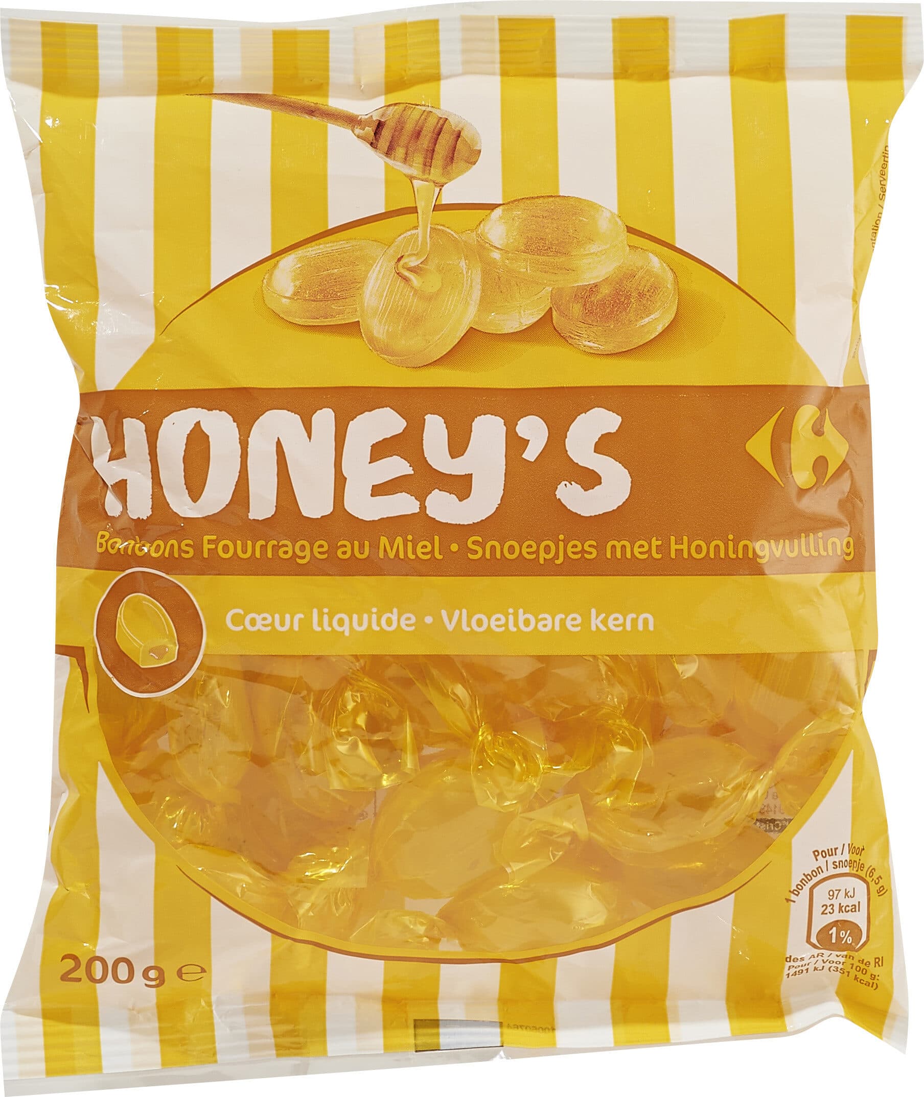 Carrefour Honey's Bonbons fourrage au miel packshot