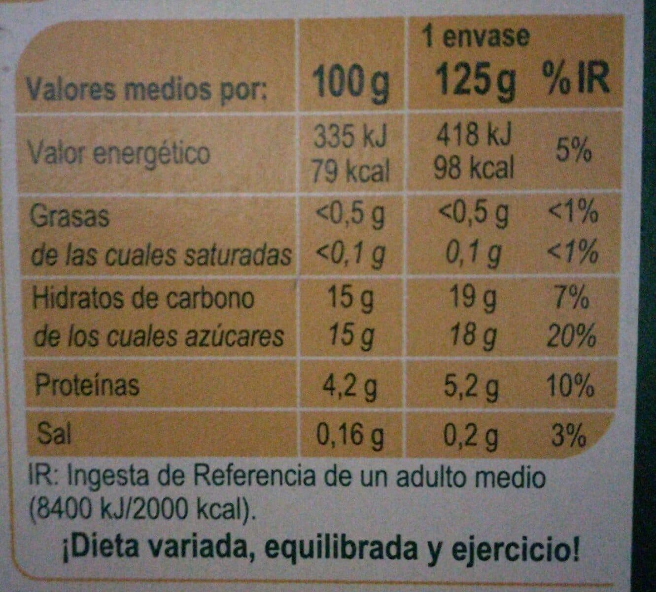 Carrefour Yogur bifidus con trozos packshot
