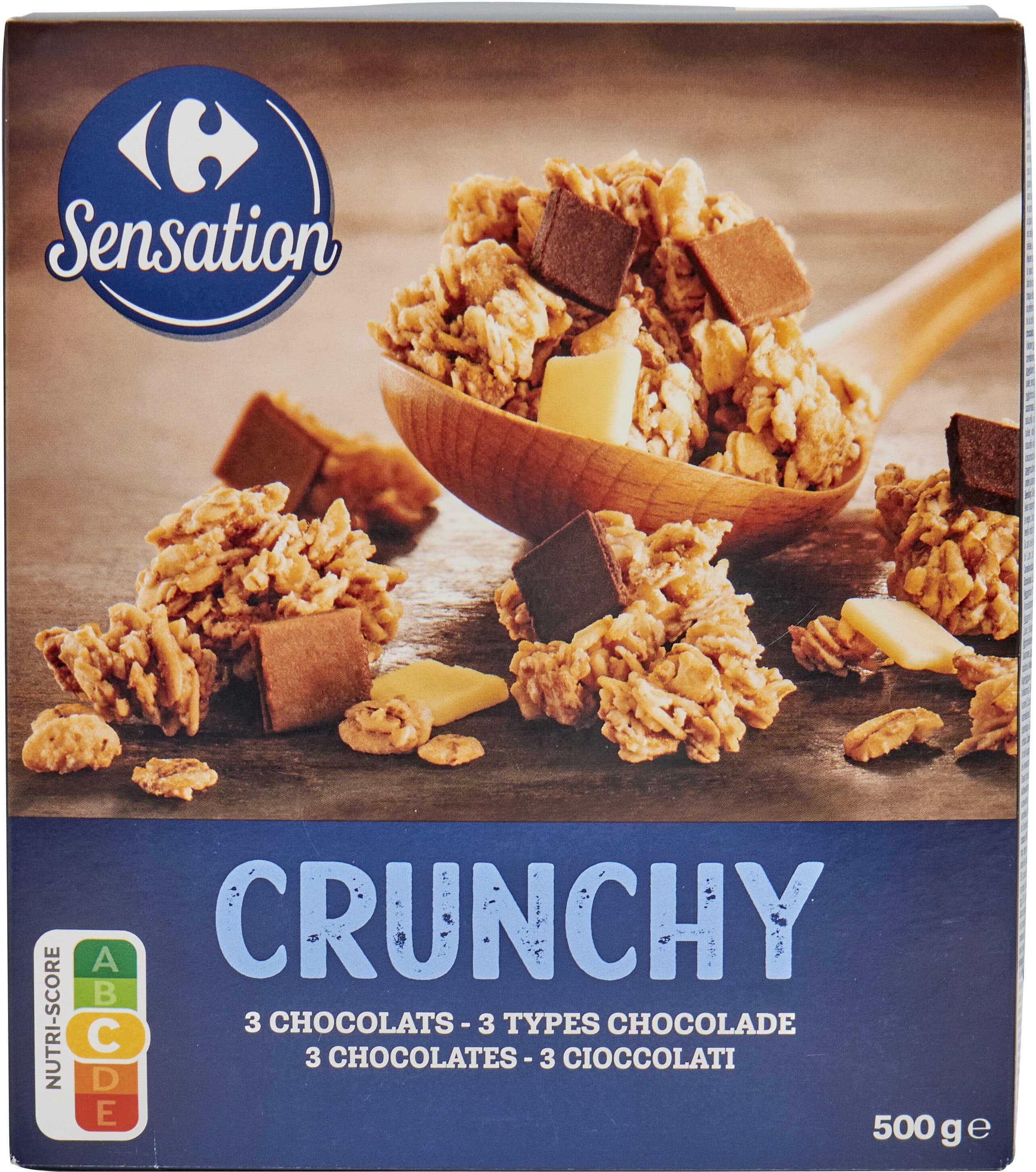 Sensation Crunchy 3 chocolates packshot