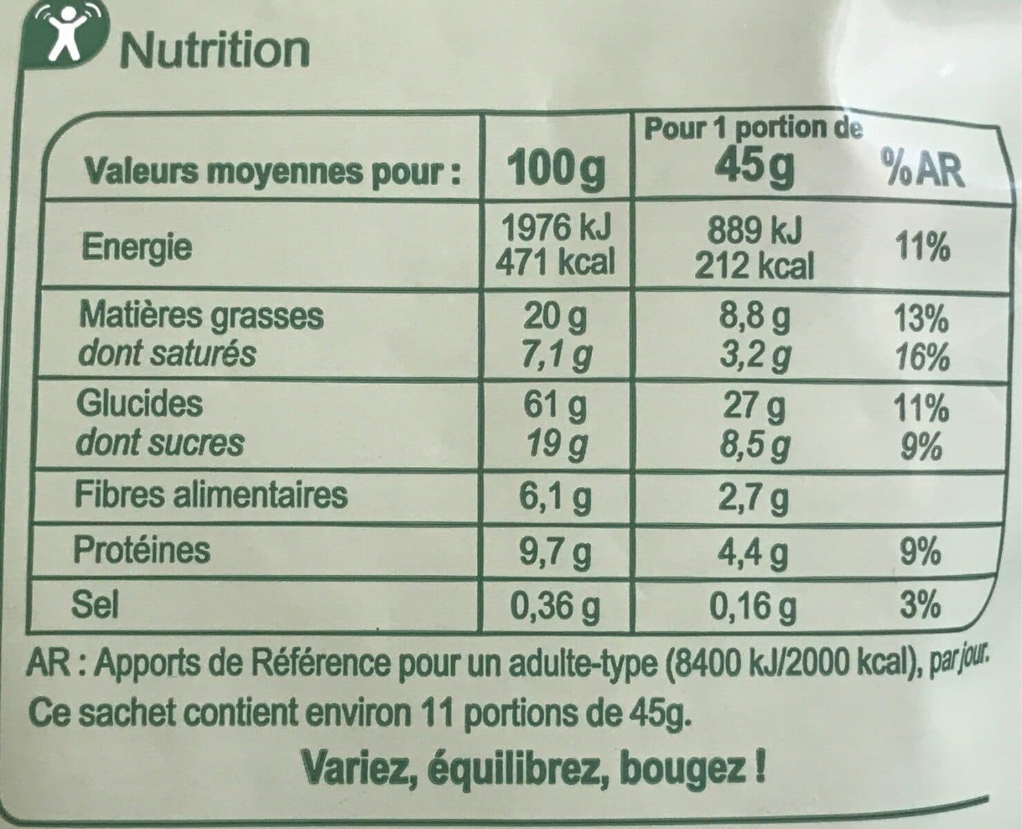 Carrefour Crunchy Chocolat au lait & Noisettes packshot