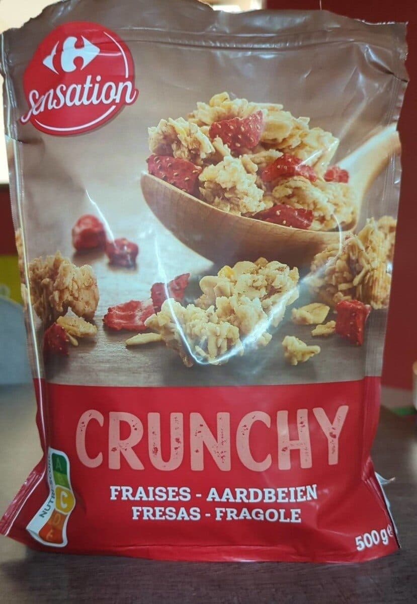 Carrefour Crunchy Fraises packshot