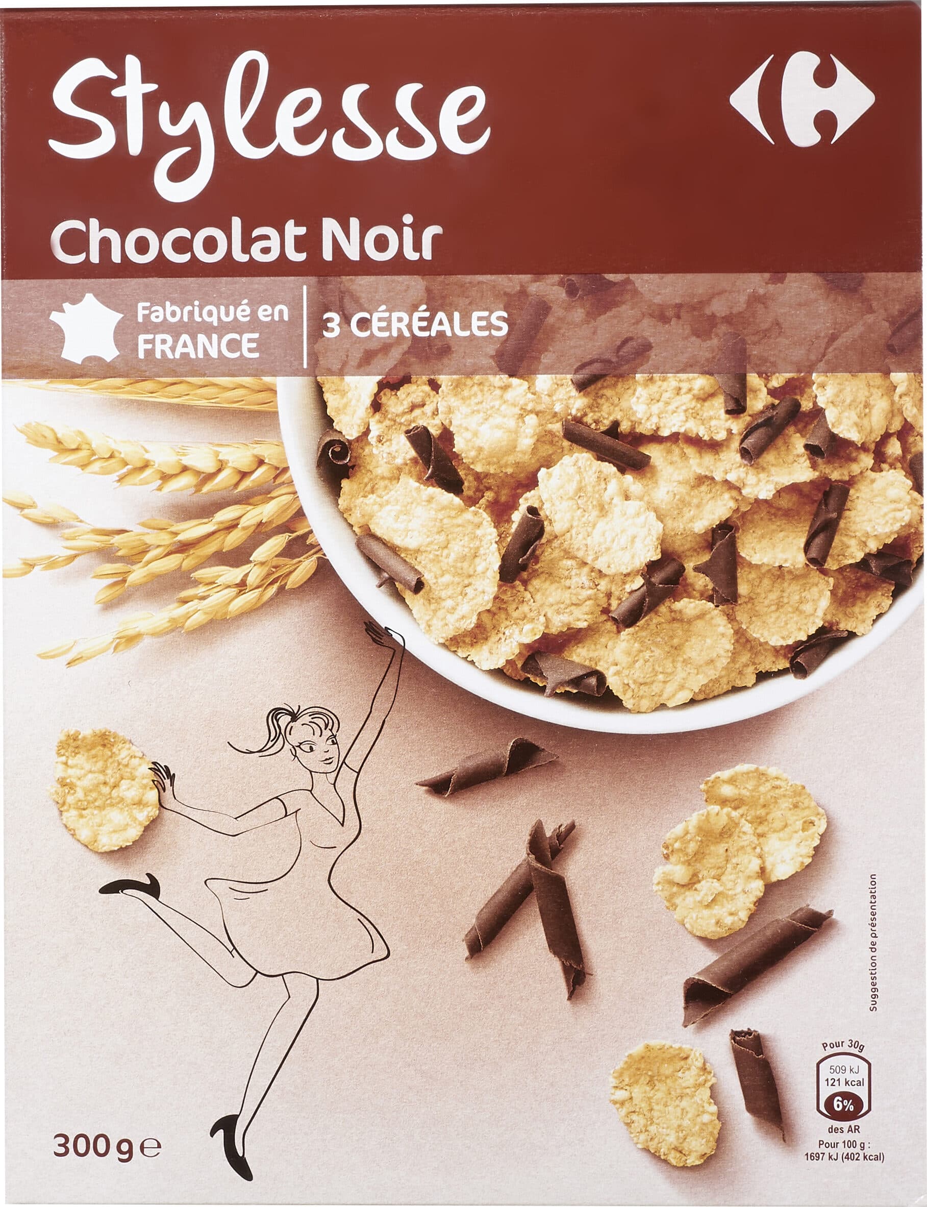 Carrefour Stylesse Chocolat Noir packshot