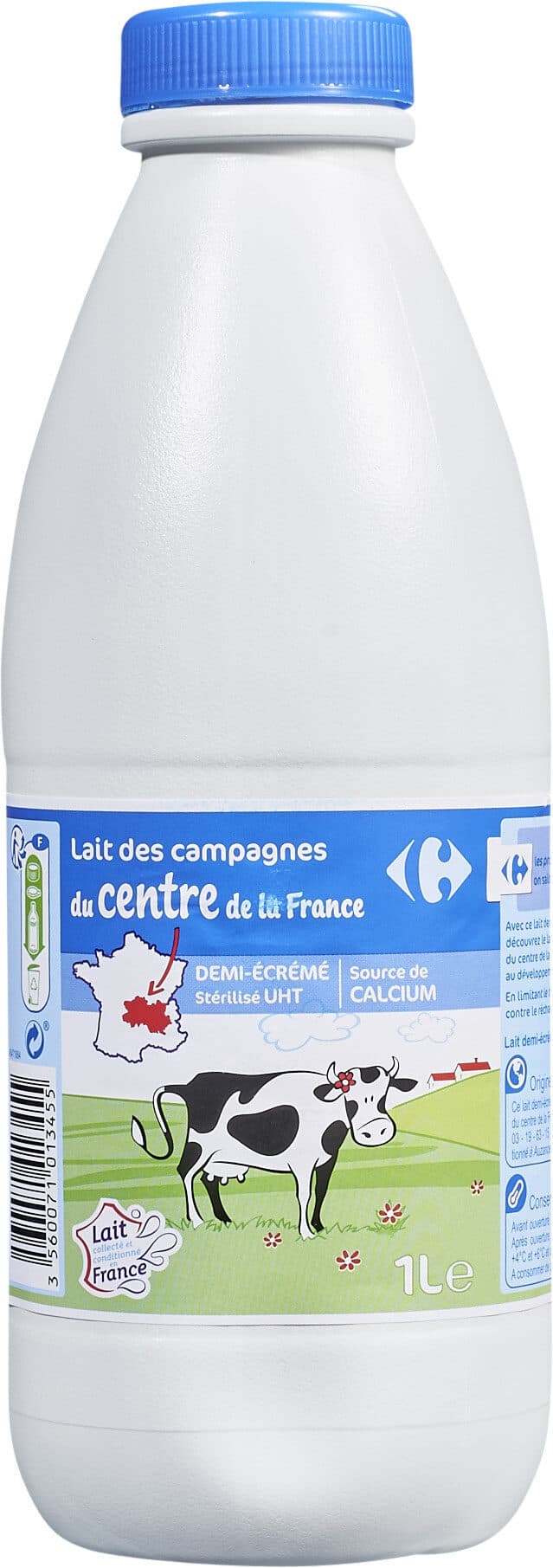 Carrefour Lait des campagnes du centre de la France packshot